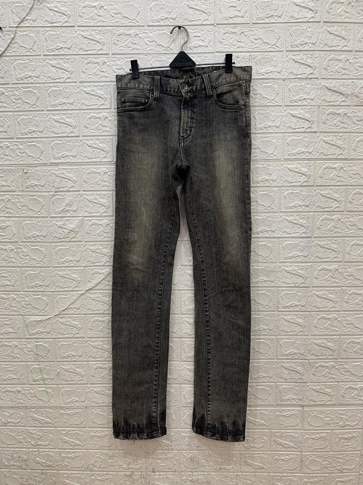 Semantic design studded distressed jeans Menswear