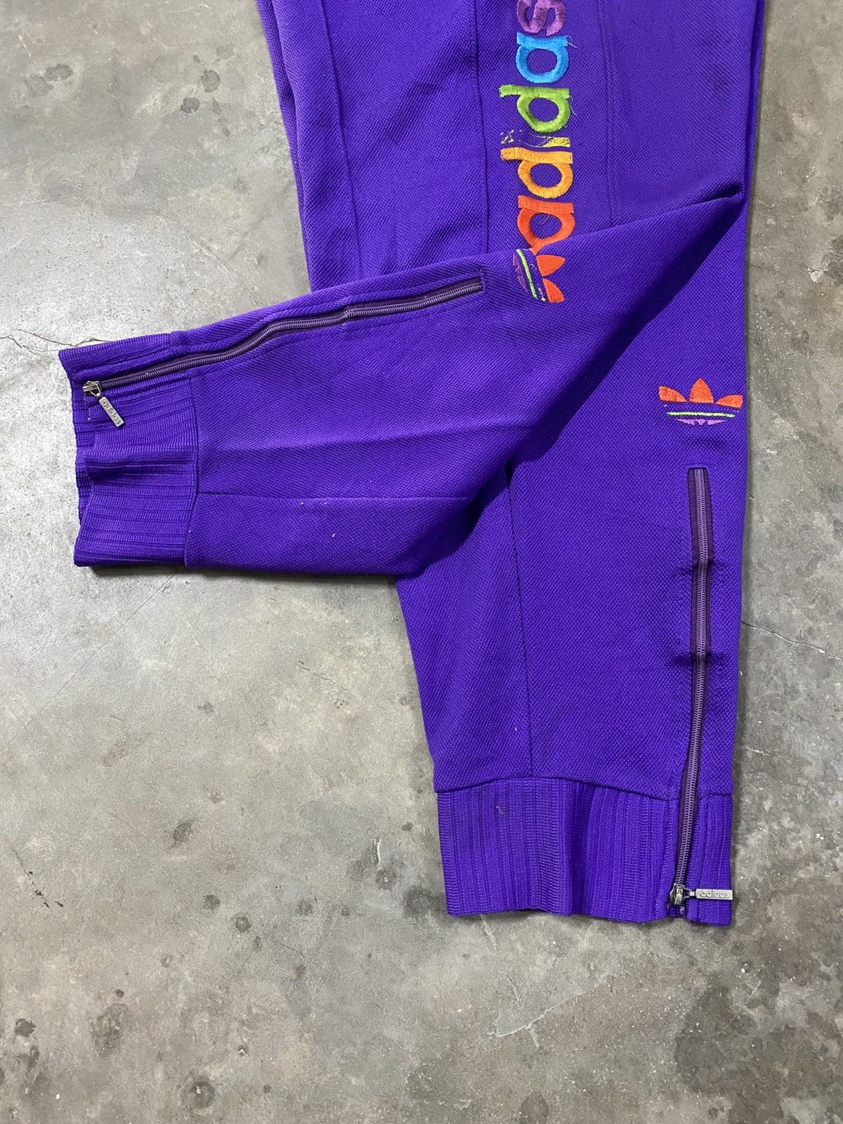 Adidas × Vintage Vintage 90s Adidas Colour Block Logo Running Pants 🔥imn Size US 34 / EU 50 - 6 Thumbnail