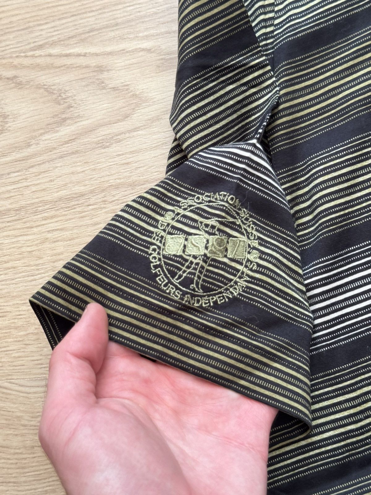 Nike Vintage 00’s Nike x Tiger Woods y2k Stripes Rare Polo Shirt Size US L / EU 52-54 / 3 - 3 Thumbnail