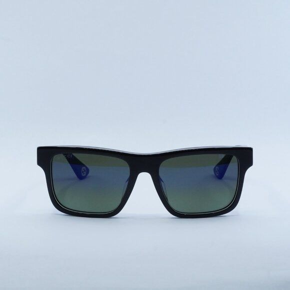 Gucci Gucci GG1618SA 003 Sunglasses Black/Grey Square Frame Size ONE SIZE - 2 Thumbnail