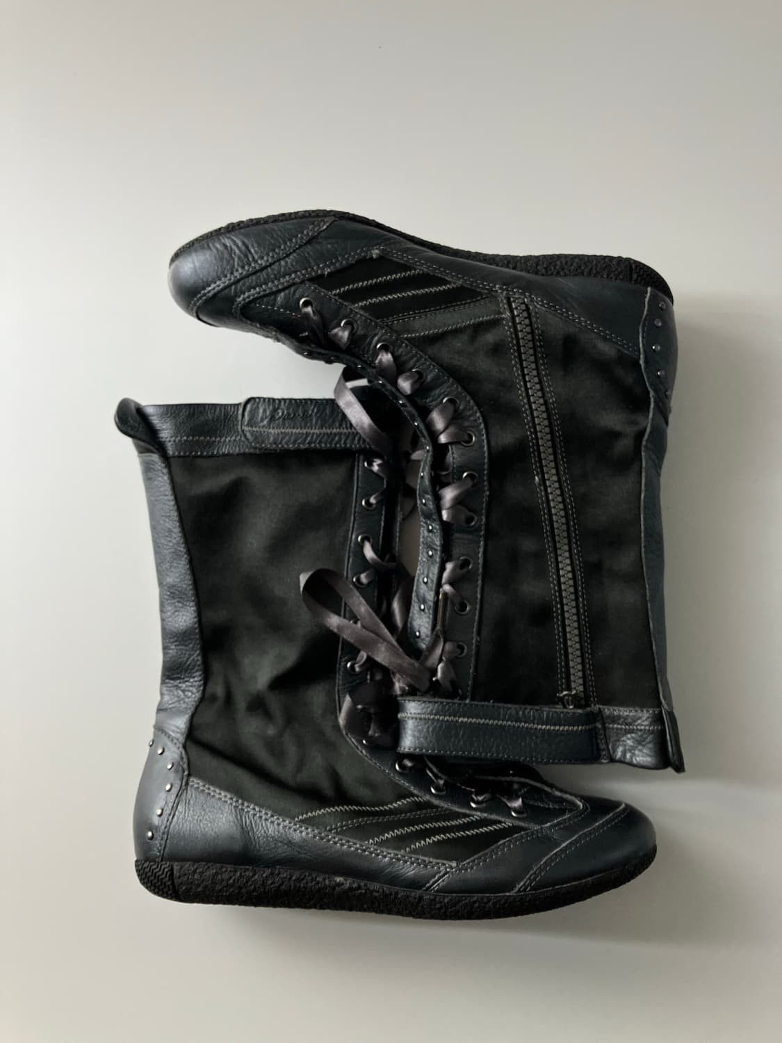 Diesel Leather biker Moto boots Diesel Archive Futuristic shoes 36 Size US 6 / IT 36 - 4 Thumbnail