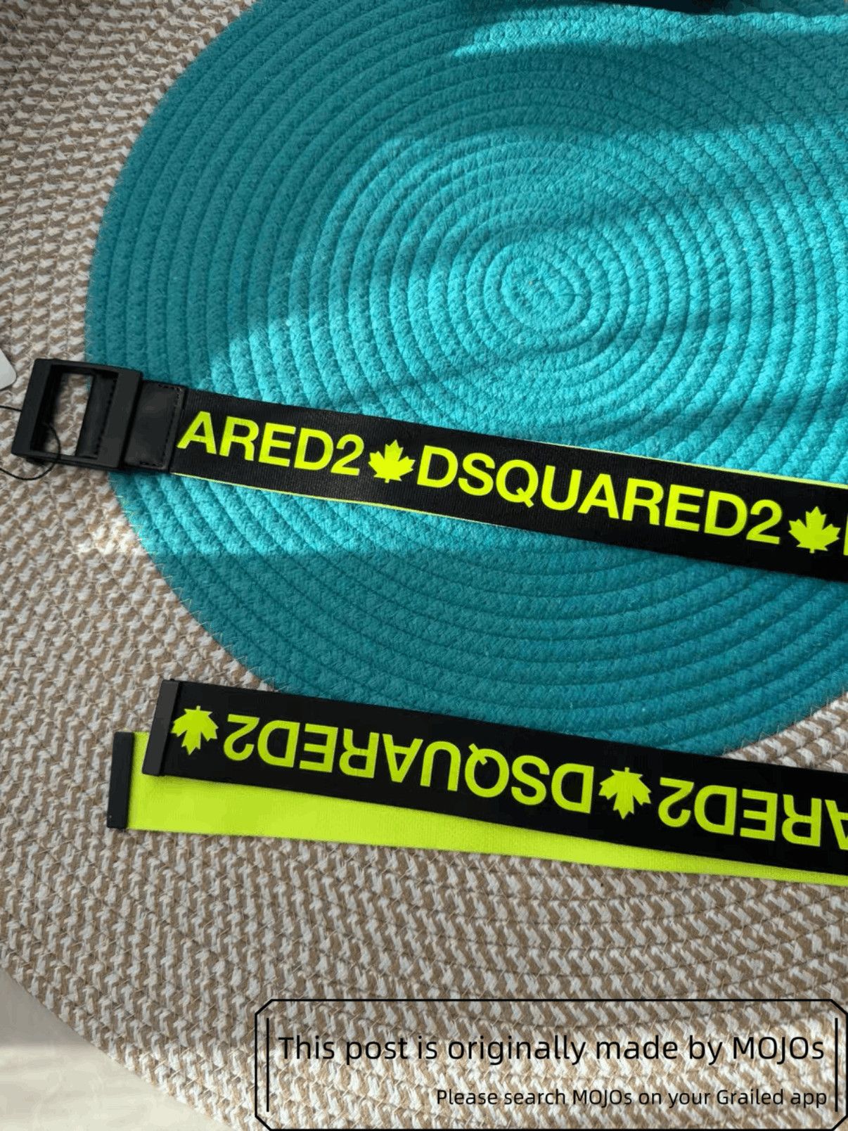 Dsquared2 Dsquared2 Fluorescent Green Logo Belt mojos821 Size ONE SIZE - 2 Thumbnail