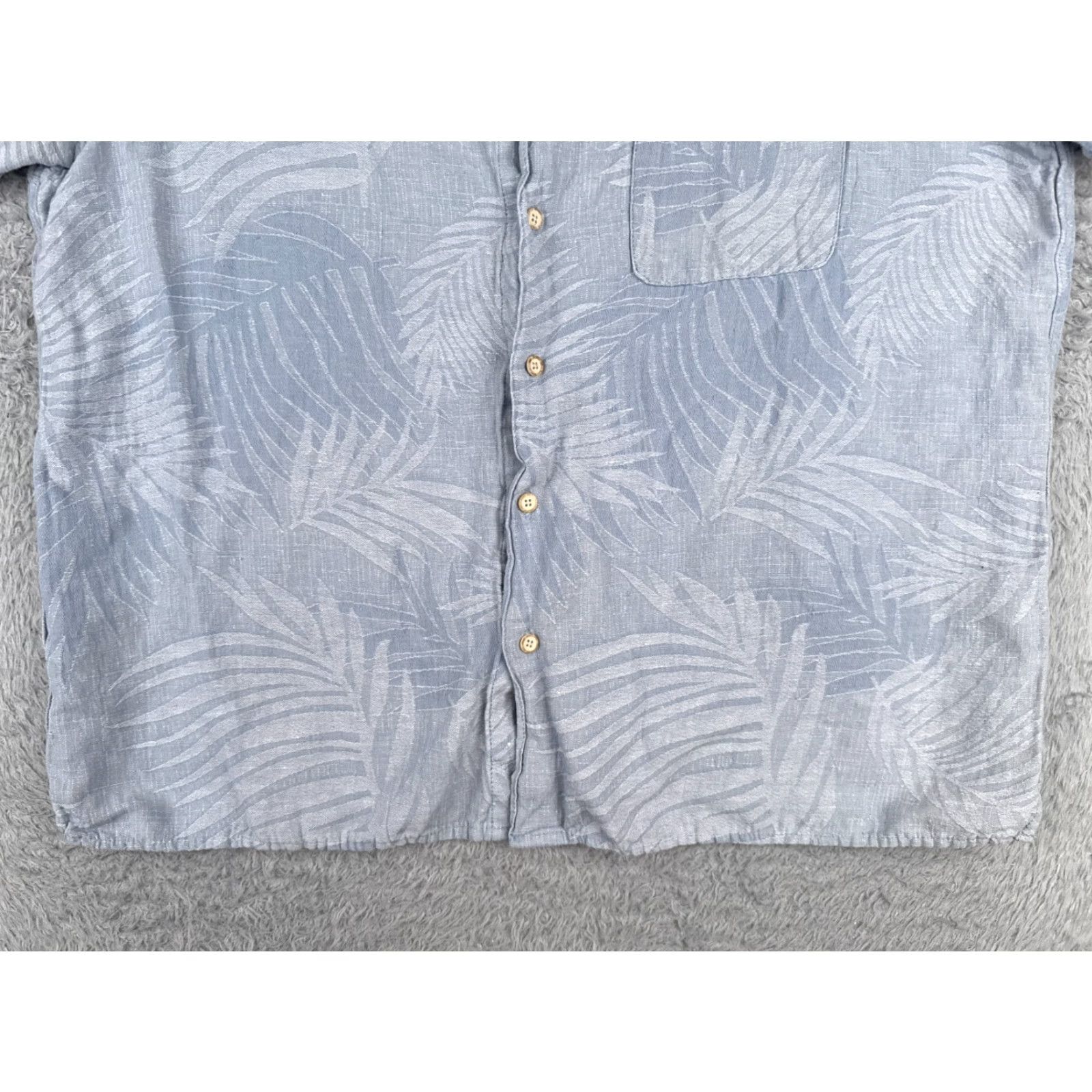 Tasso Elba Tasso Elba Shirt Men Extra Large Blue Floral Palm Leaf Silk Blend Hawaiian Size US XXL / EU 58 / 5 - 5 Thumbnail