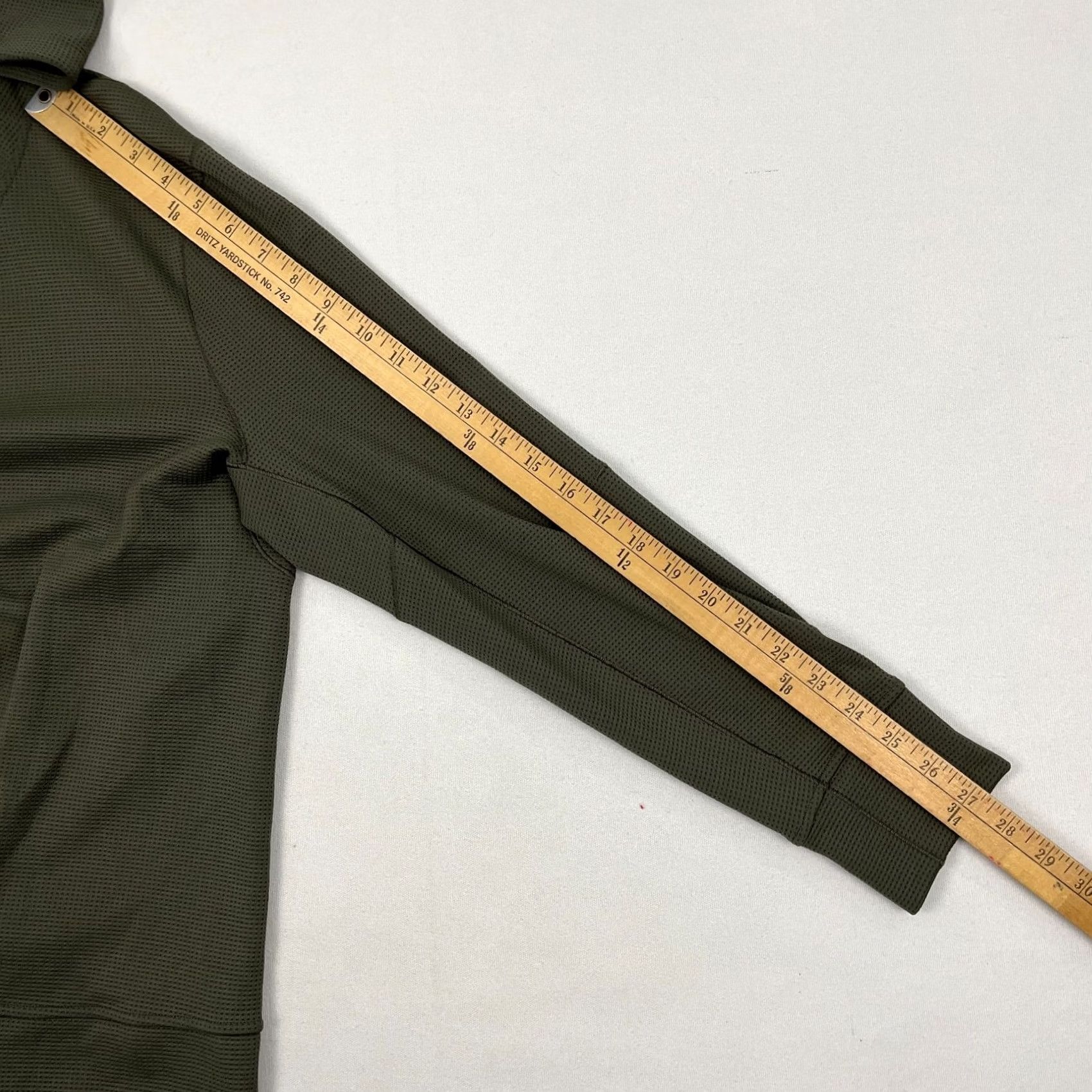 Lululemon Lululemon Stitch Shift Hoodie Mens S Green Waffle Knit Snap Active Pullover Prep Shirt Size US S / EU 44-46 / 1 - 7 Thumbnail