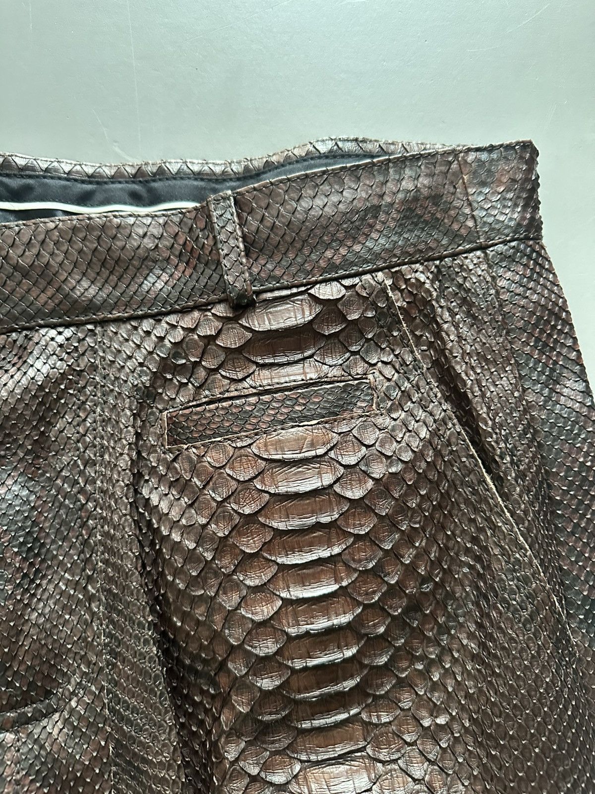 Haider Ackermann 1 of 1 Python Biker Cropped Trousers Size US 30 / EU 46 - 11 Thumbnail