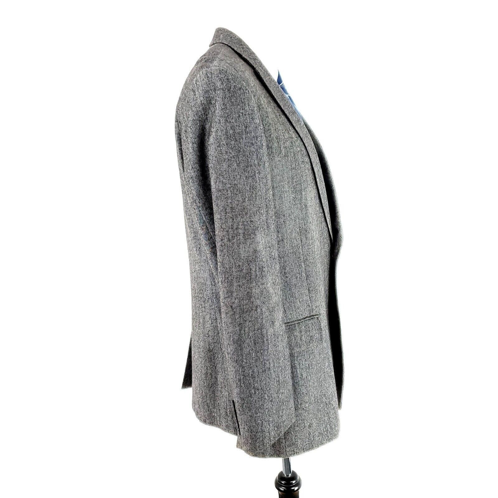 Nordstrom Nordstrom Calibrate Heavy Wool Cotton 2 Button Sport Coat 40 Size 40R - 6 Thumbnail