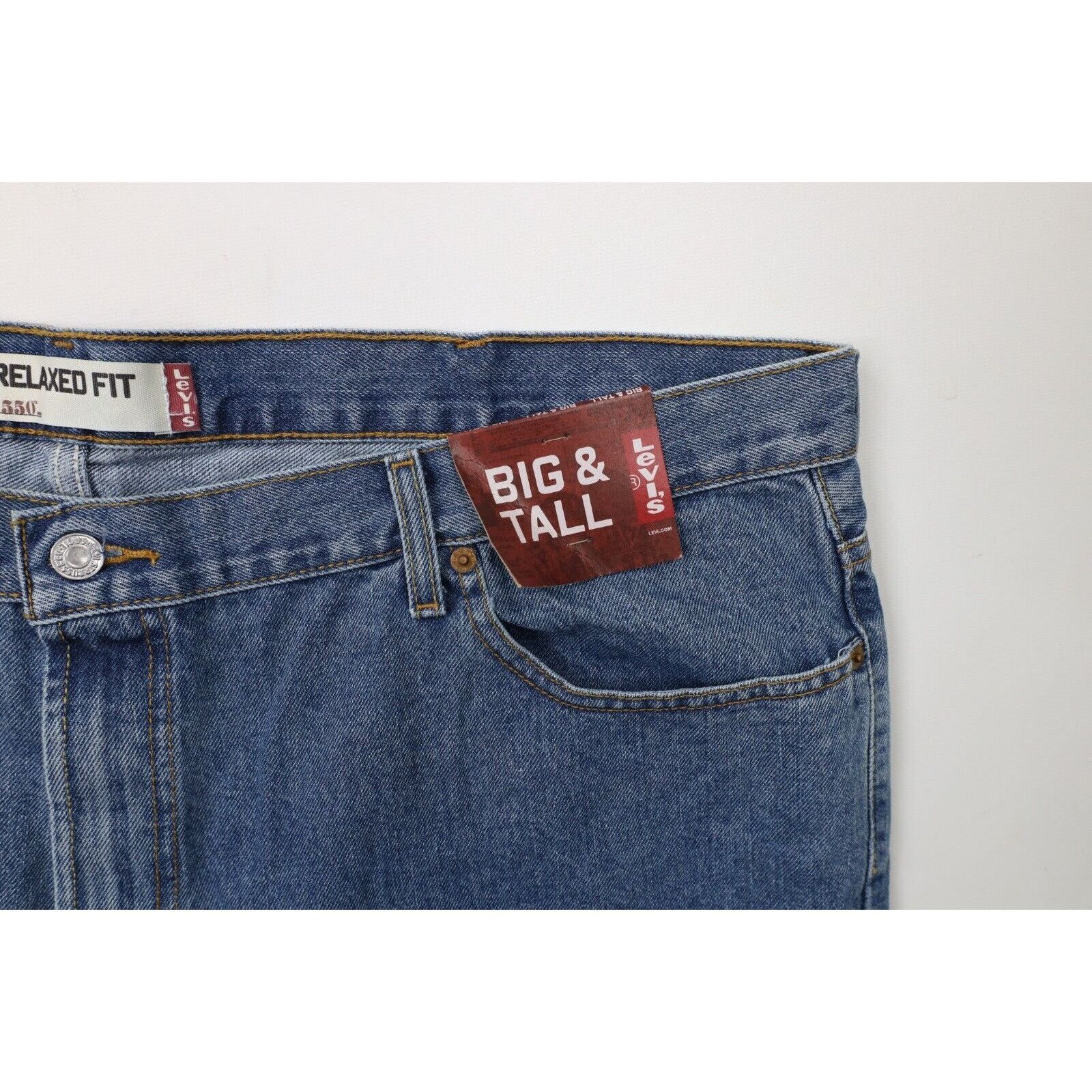 Levi's × Vintage Deadstock Vintage Y2K Levis 550 Relaxed Fit Denim Jeans Size US 44 / EU 60 - 5 Thumbnail