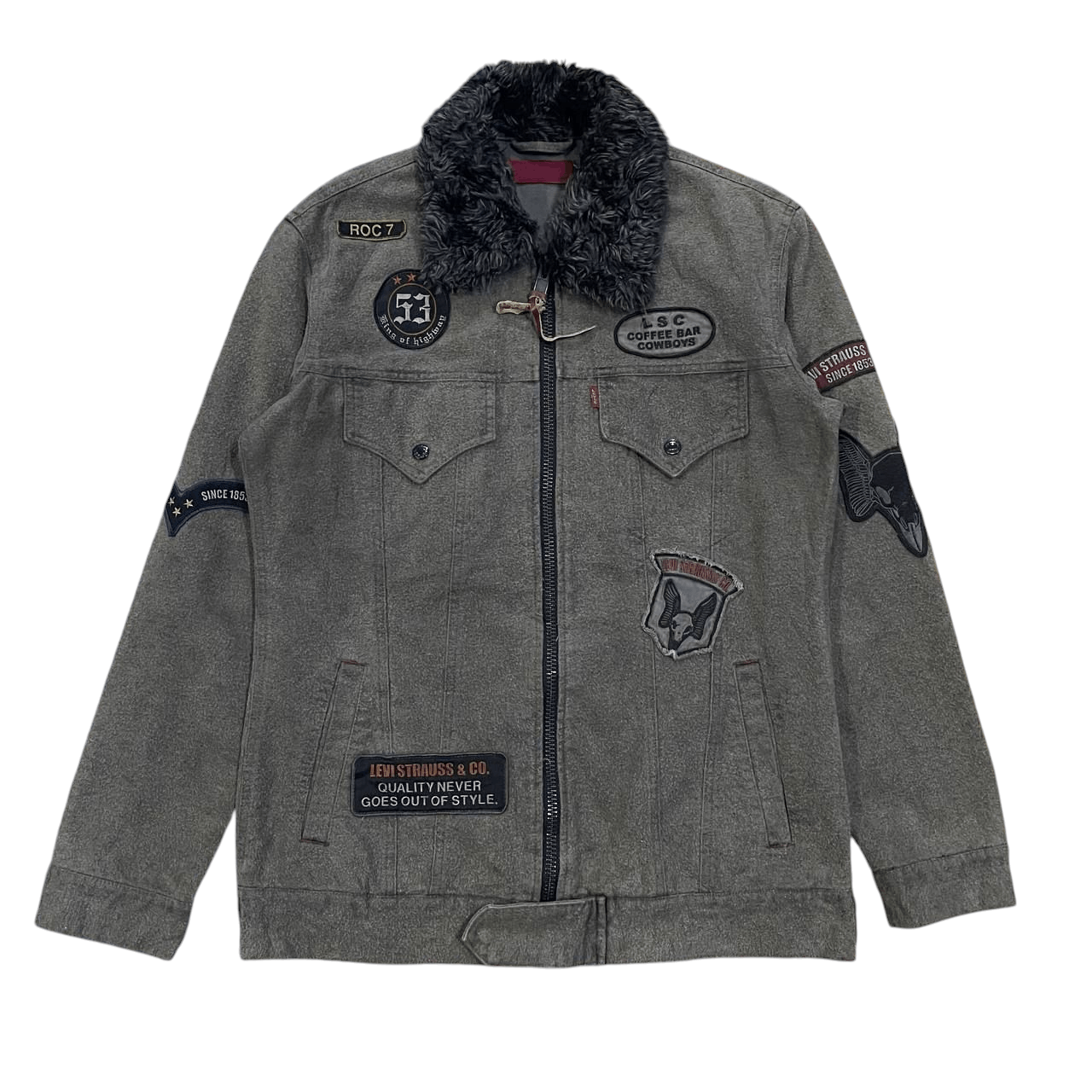 Levi's Vintage Levis Red Tab Fur Collar Jacket Size US L / EU 52-54 / 3 - 4 Thumbnail