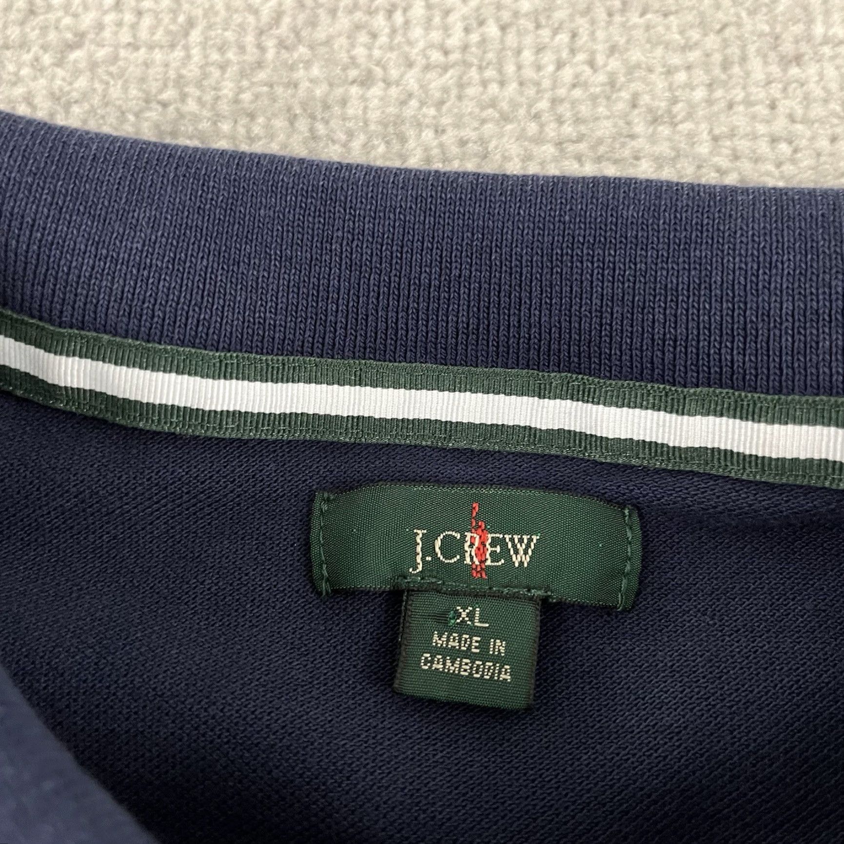 J.Crew J.CREW Polo Shirt XL Long Sleeve Collared Solid Blue Activewear Mens Size US XL / EU 56 / 4 - 2 Thumbnail
