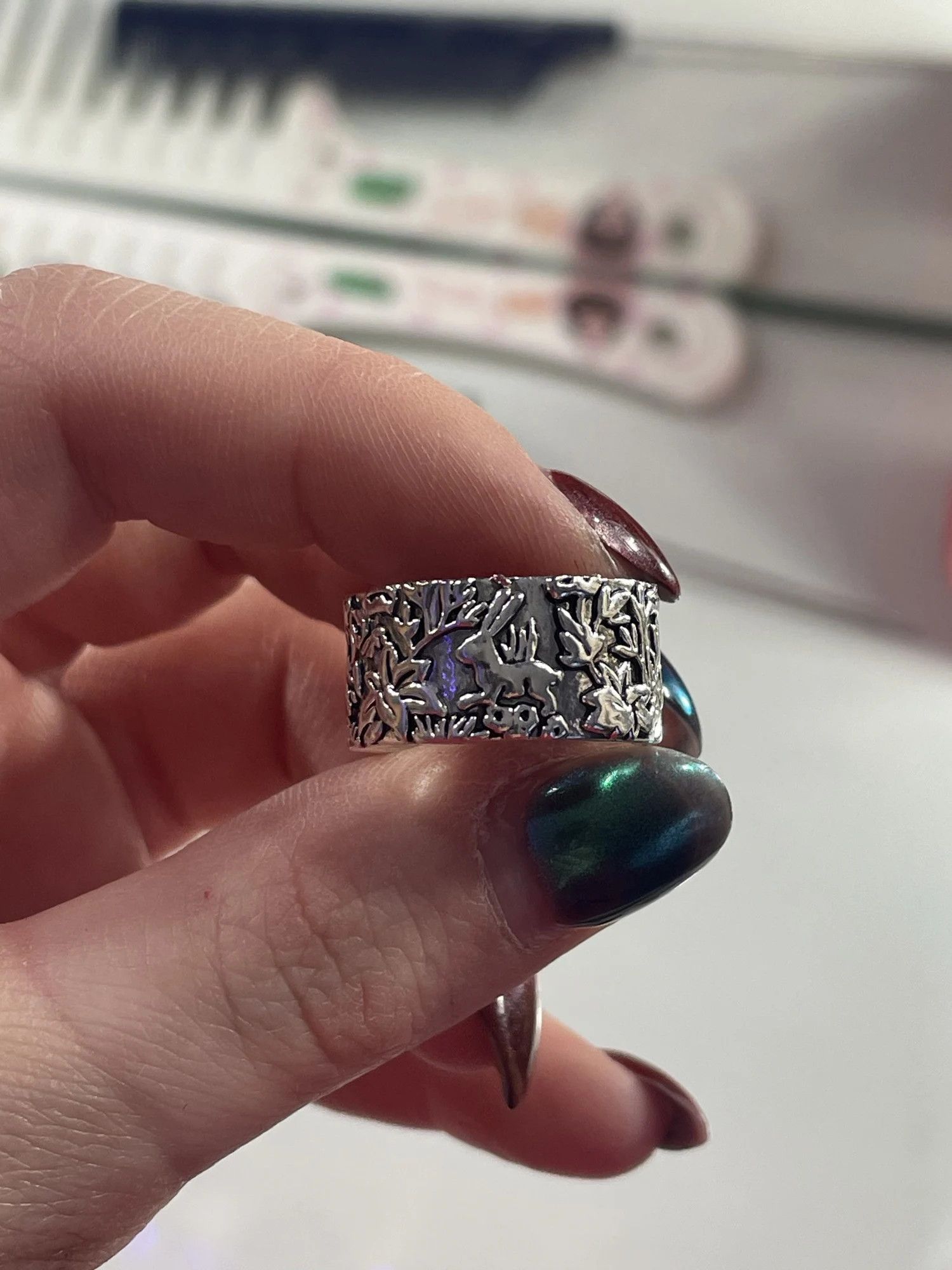 Jewelry SIZE 10 Unicorn Flower Lady Ring Size ONE SIZE - 4 Thumbnail