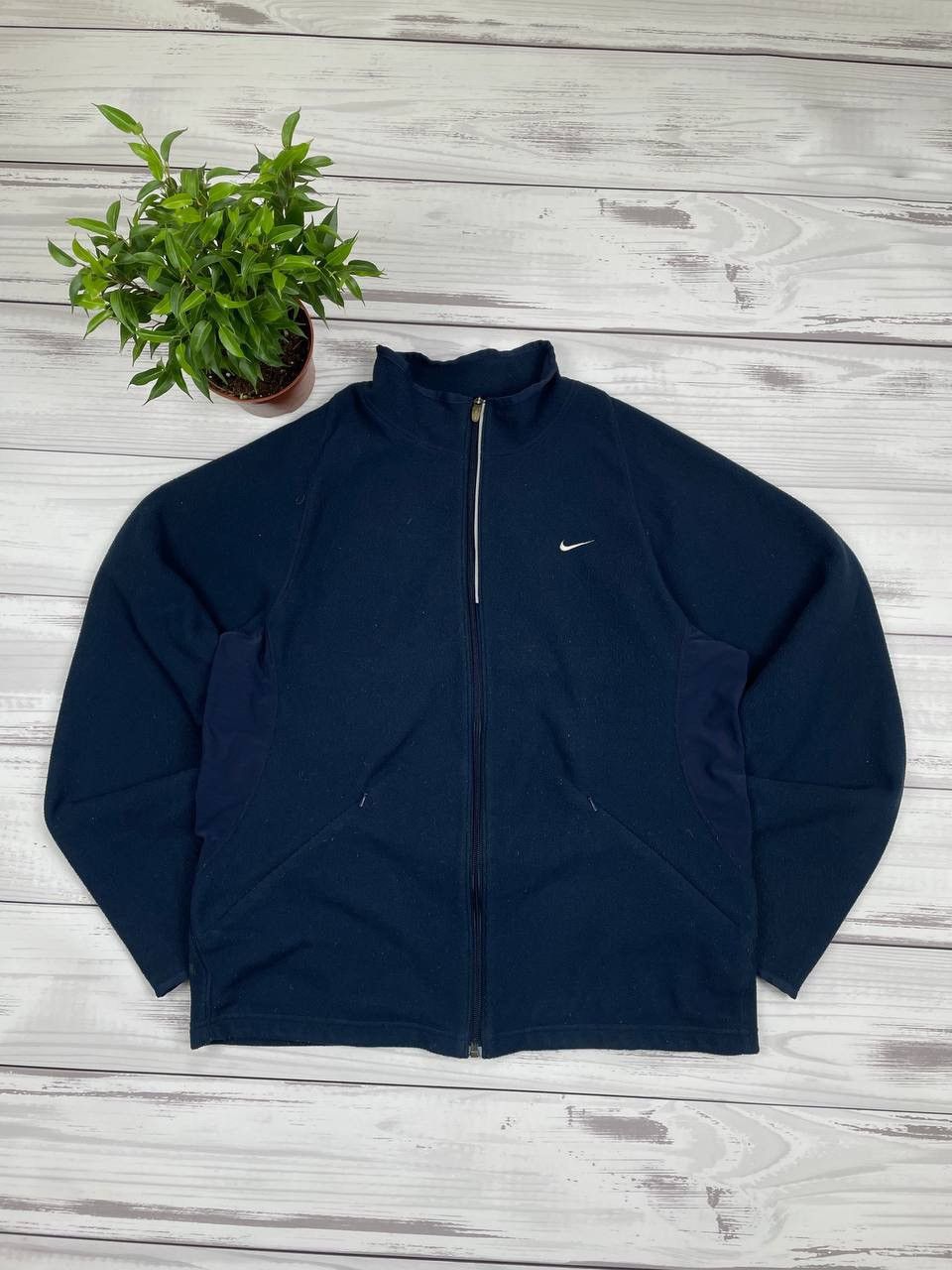Nike Vintage Nike fleece hoodie 90s rare Size US M / EU 48-50 / 2 - 1 Thumbnail