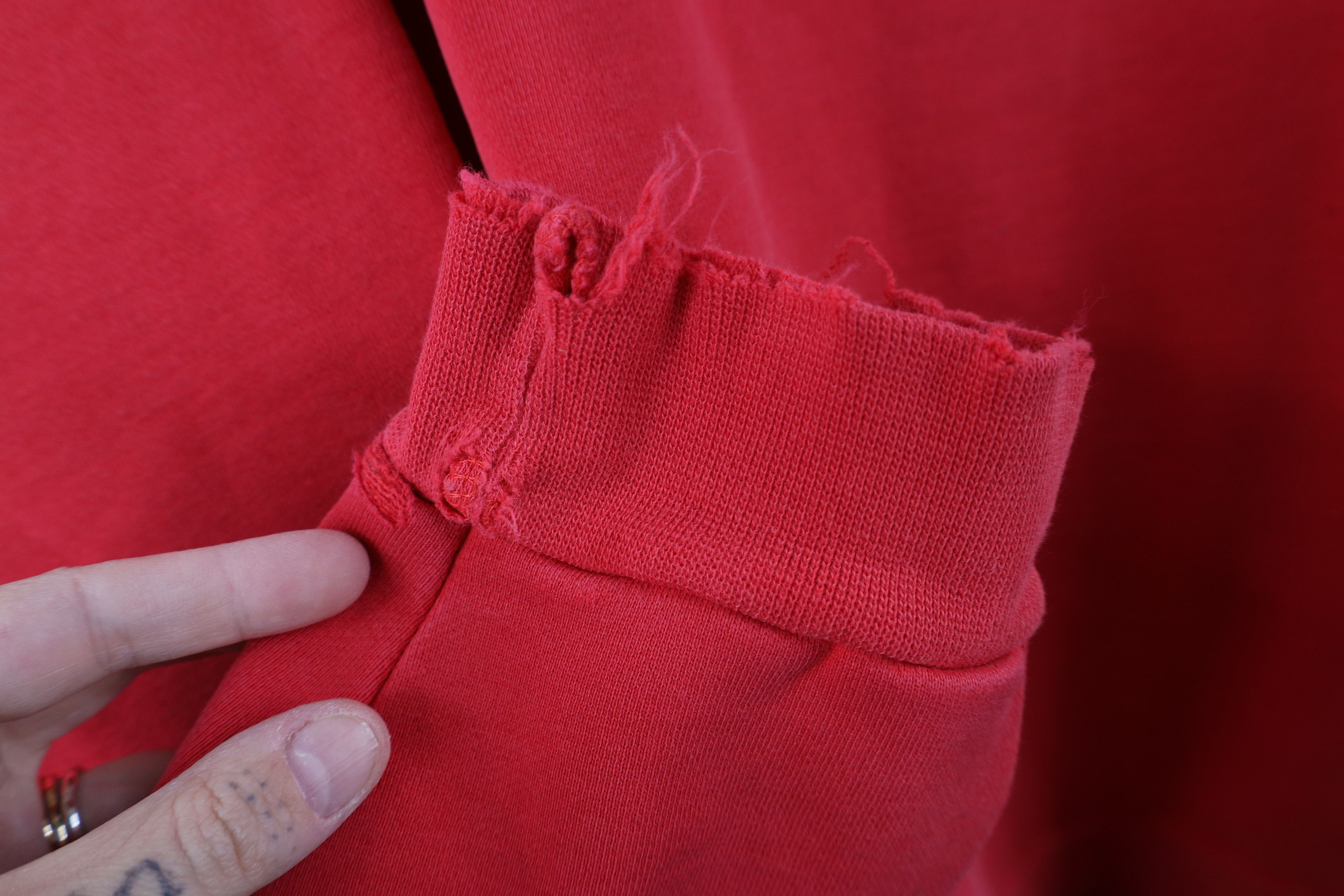 Vintage Vintage 90s Ohio State University Football Sweatshirt Red Size US L / EU 52-54 / 3 - 10 Thumbnail