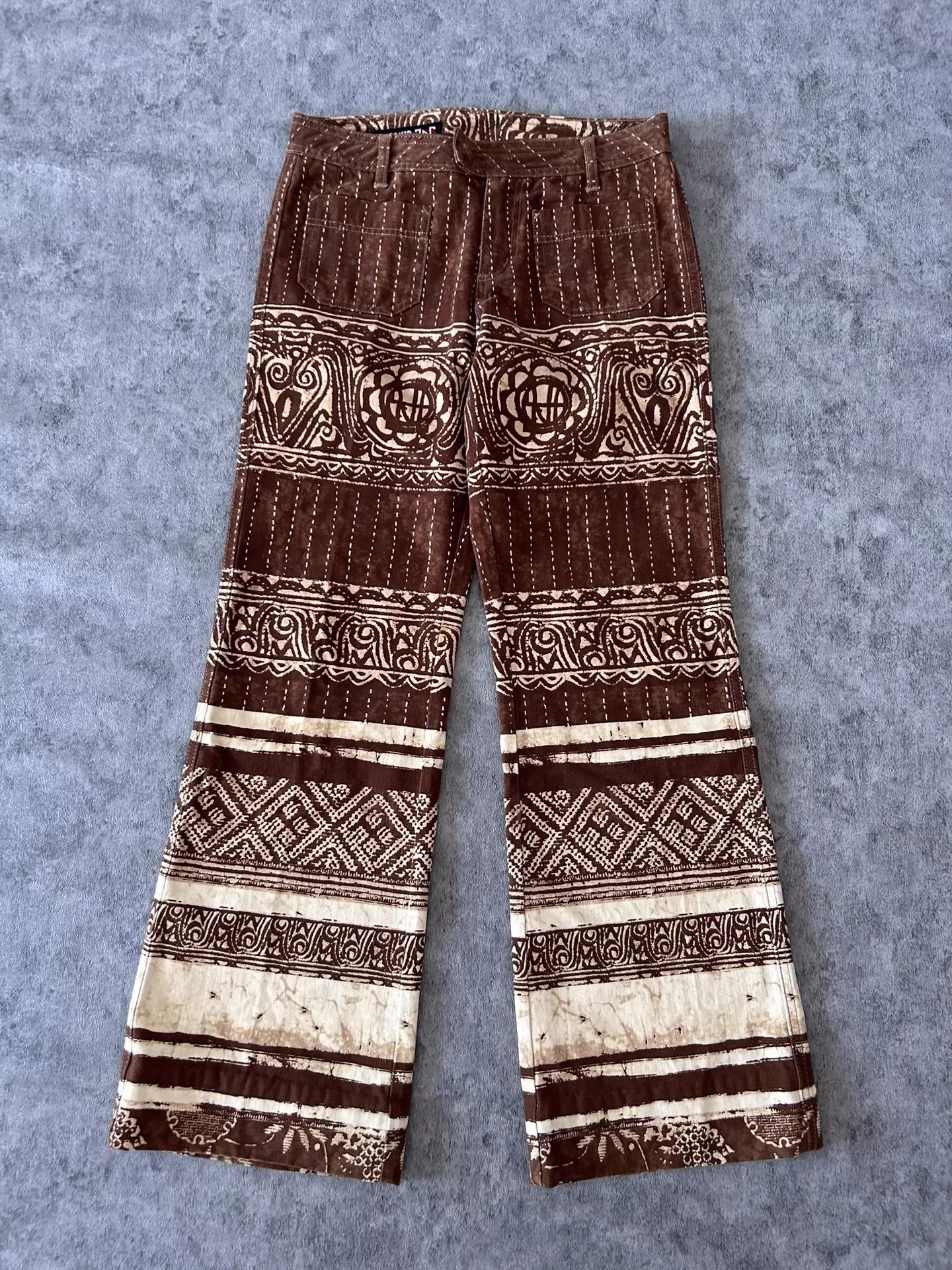 Jean Paul Gaultier Jean Paul Gaultier Hippy bell bottoms Size US 28 / EU 44 - 1 Thumbnail