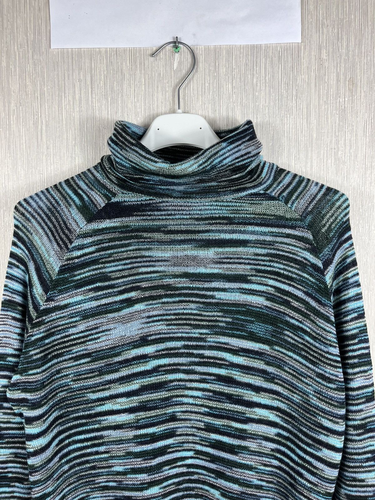 Missoni Missoni wool colorful thin sweater turtleneck patterned Size M / US 6-8 / IT 42-44 - 3 Thumbnail