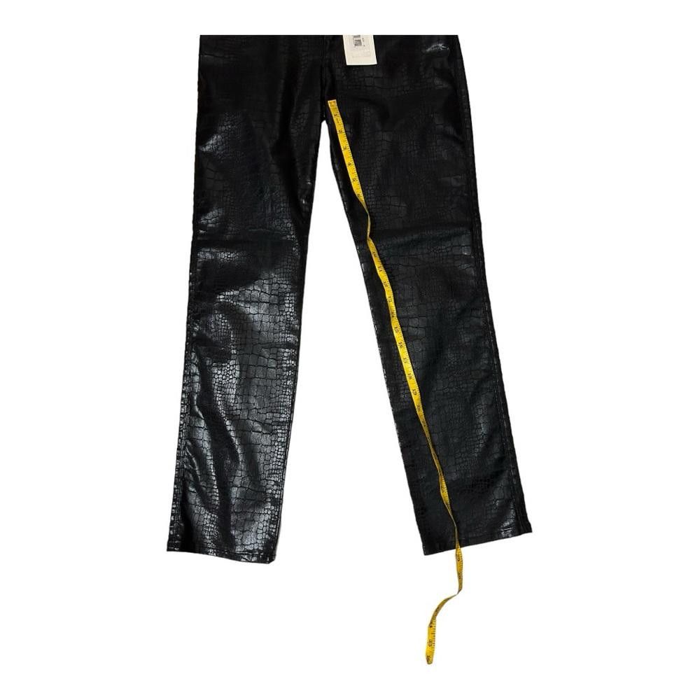 Frame FRAME l NWT Le Sylvie Slender Straight Croc Coated Jeans 26 Size 26" / US 2 / IT 38 - 5 Thumbnail