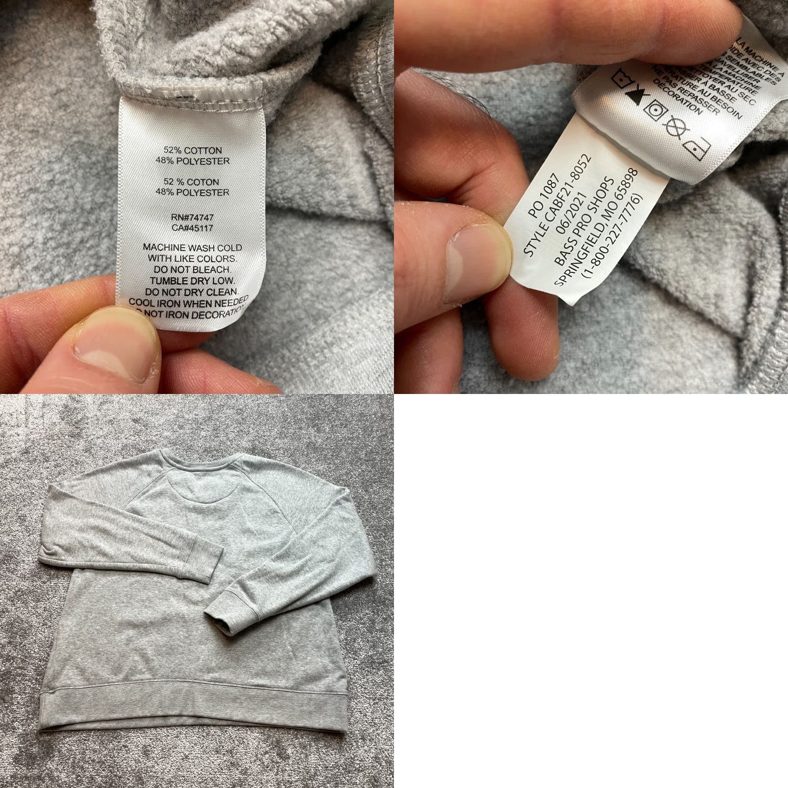 Vintage Cabela's Sweatshirt Womens Large Light Gray Pullover Soft Crew Sweater Adult Size L / US 10 / IT 46 - 8 Thumbnail