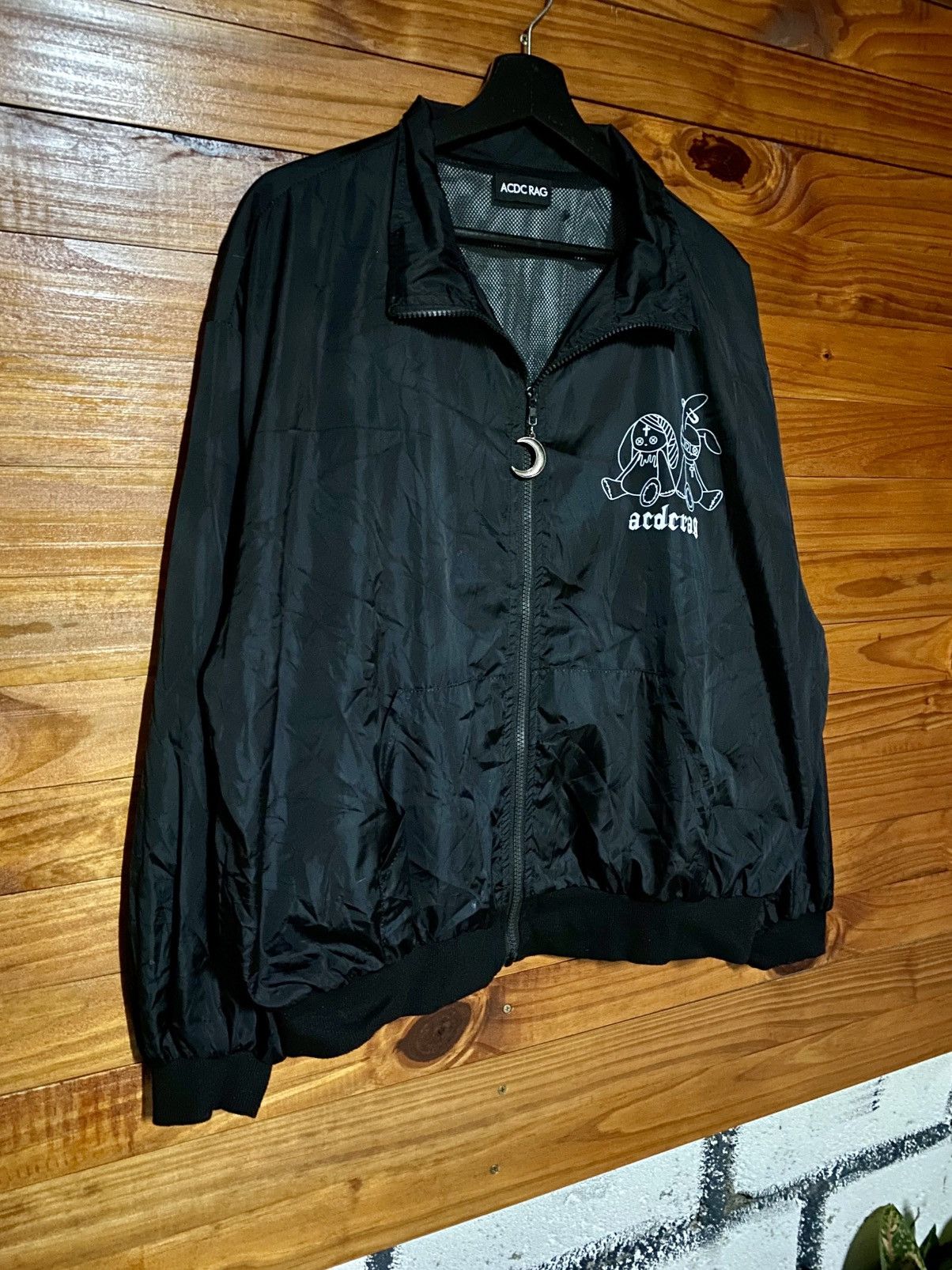 Japanese Brand ACDC RAG Bunny Dolls Coach Jacket Harajuku Gothic Streetwear Size US L / EU 52-54 / 3 - 5 Thumbnail