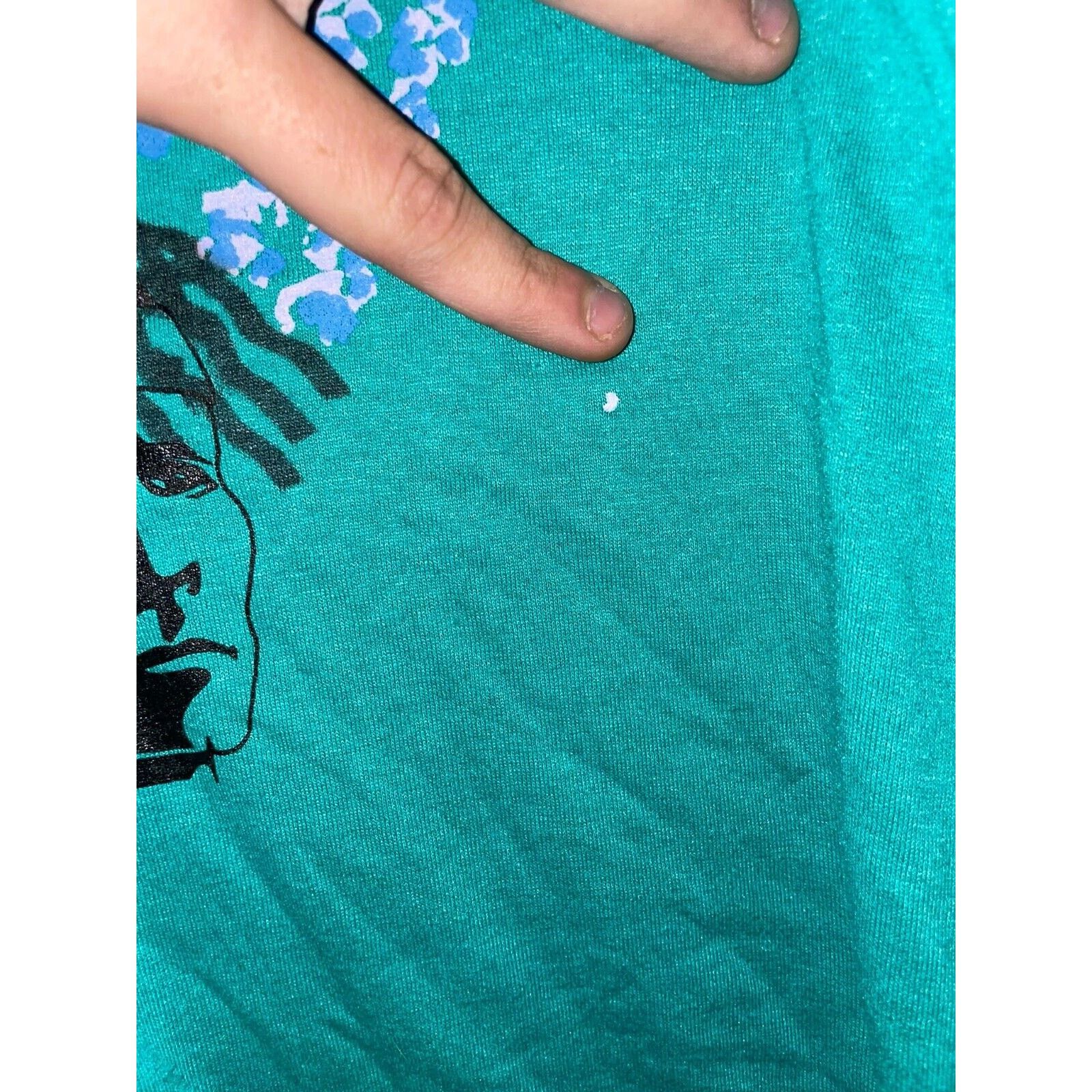 Jerzees Vintage Native American Shirt Test Print Tee Teal 80s VTG M Size US M / EU 48-50 / 2 - 7 Thumbnail