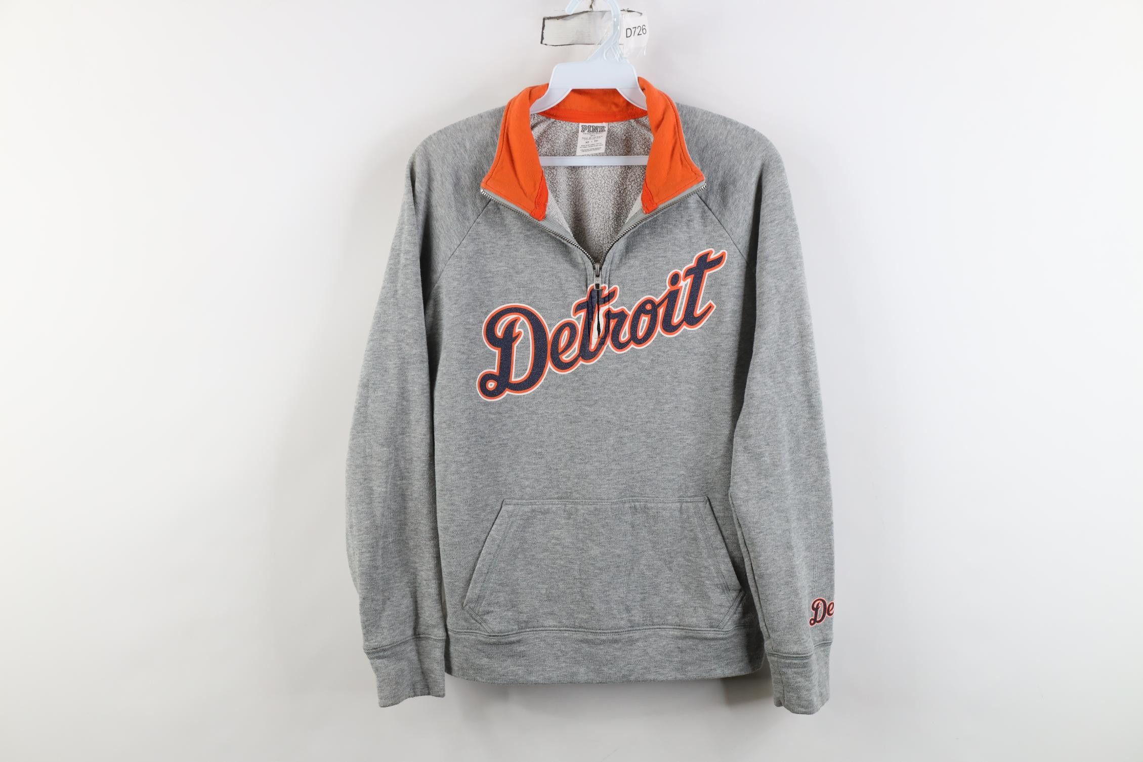 Pink Pink Victoria's Secret Detroit Tigers 1/4 Zip Sweatshirt Size XS / US 0-2 / IT 36-38 - 1 Thumbnail