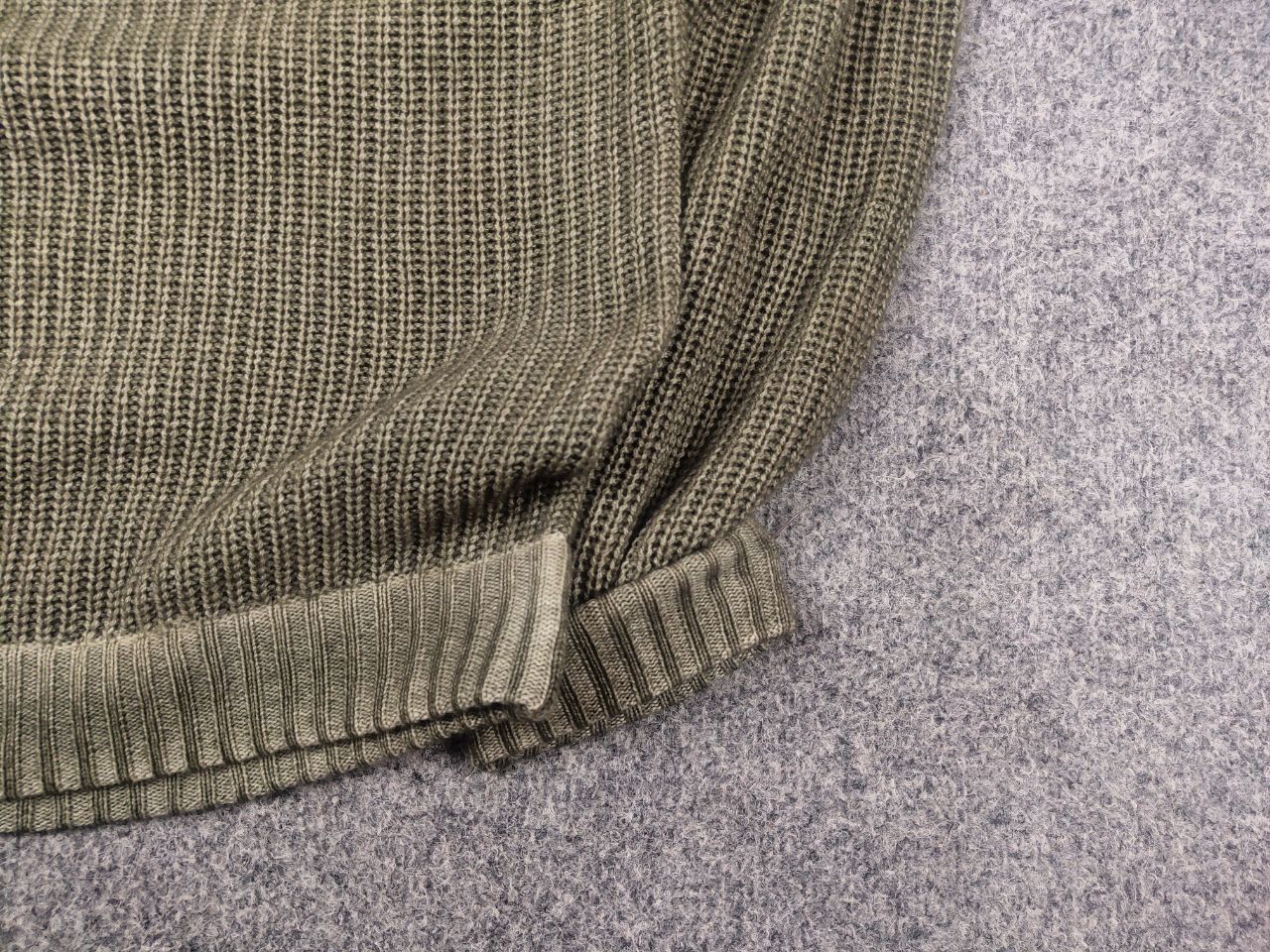 Vintage Simon Gray Cashmere wash Olive textured knit sweater Loro Size US S / EU 44-46 / 1 - 6 Thumbnail