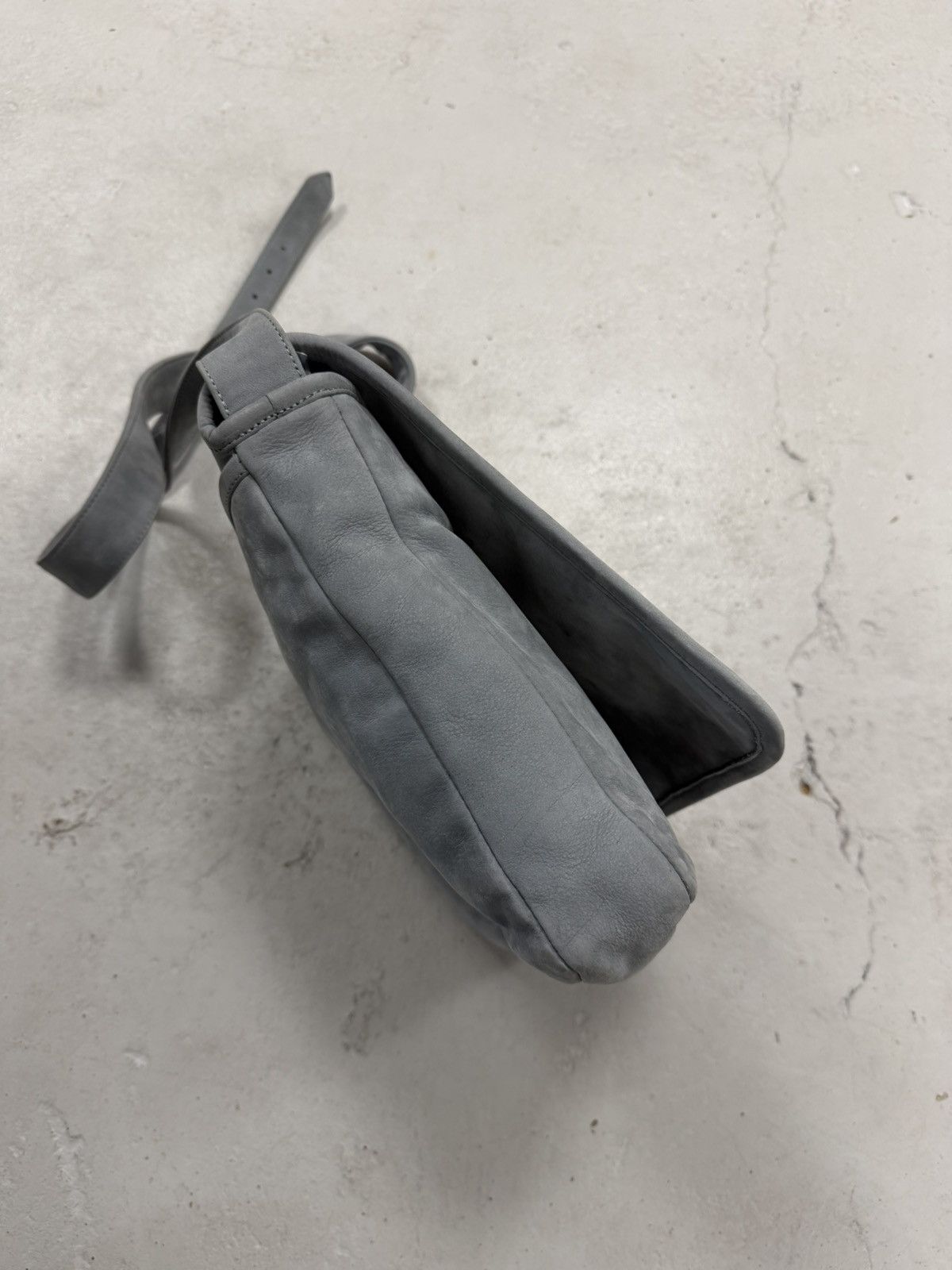 Chrome Hearts Chrome Hearts XL Filigree Suede Mail Messenger Side Bag Grey Size ONE SIZE - 18 Thumbnail