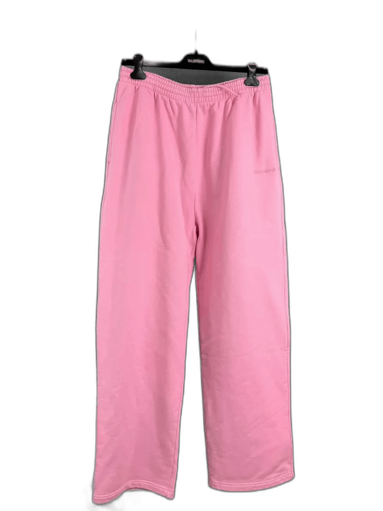Balenciaga BALENCIAGA Pink Logo Embroidery Long Pants Size 25" / US 0 / IT 36 - 1 Thumbnail