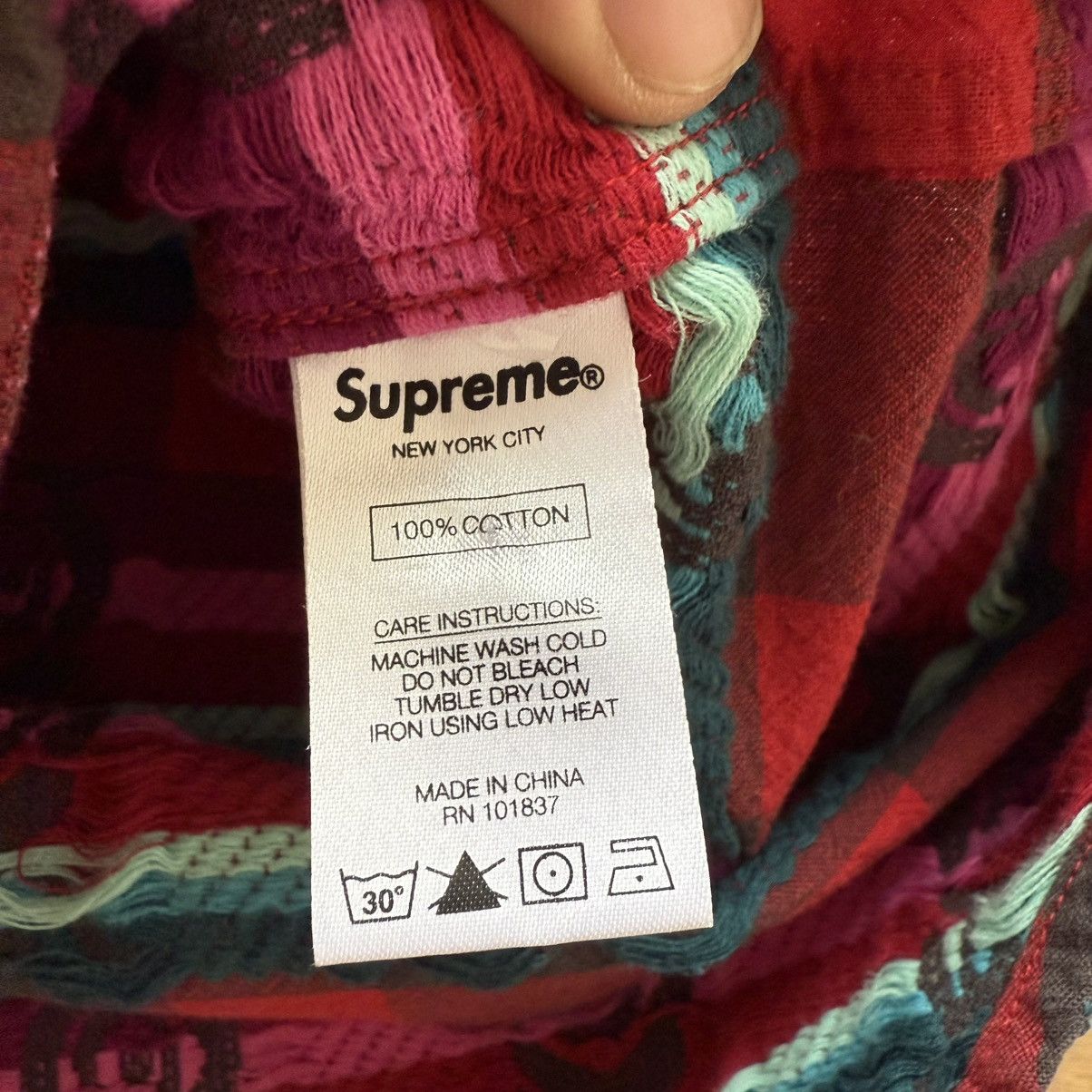 Supreme Supreme Roses Plaid Flannel Size US M / EU 48-50 / 2 - 5 Thumbnail
