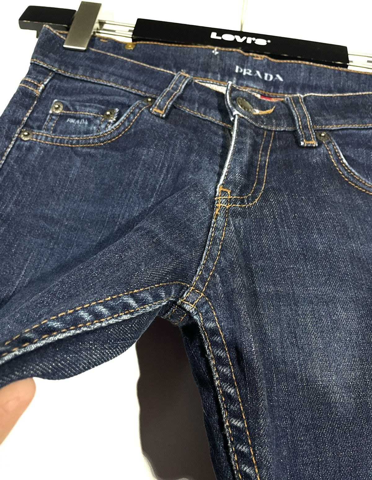 Prada Prada Women Vintage Flare Jeans Low Rise Size 25 Size 26" / US 2 / IT 38 - 5 Thumbnail