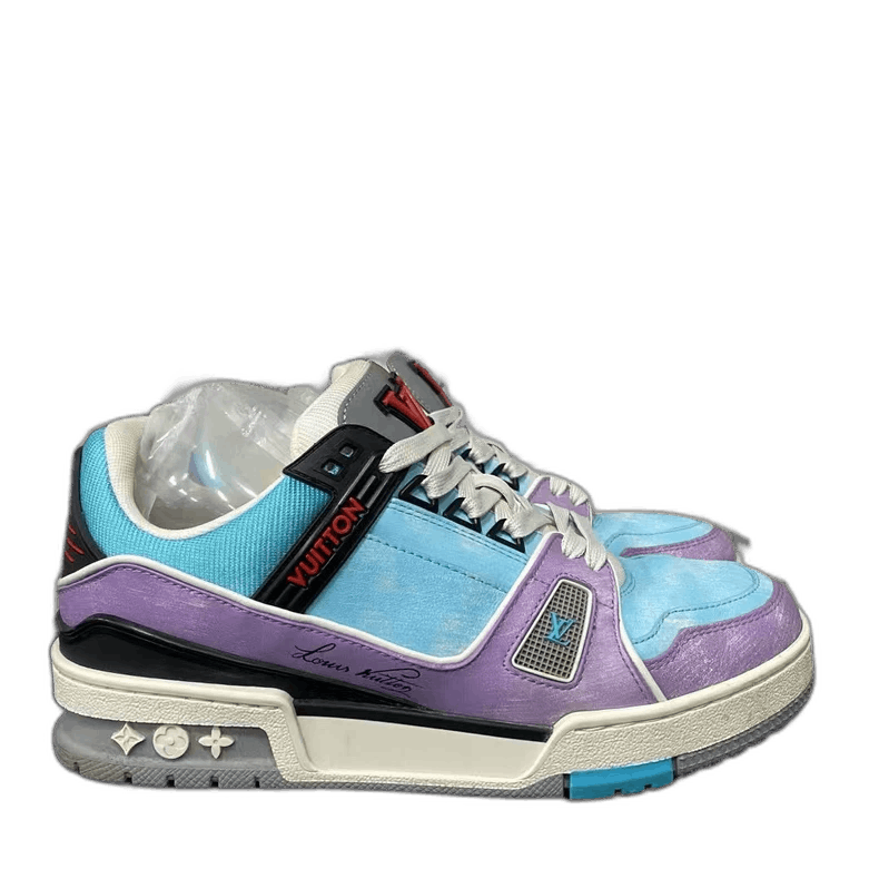 Louis Vuitton Louis Vuitton LV Trainer Sneakers in Macaron Purple-2507 Size US 8 / IT 38 - 1 Thumbnail