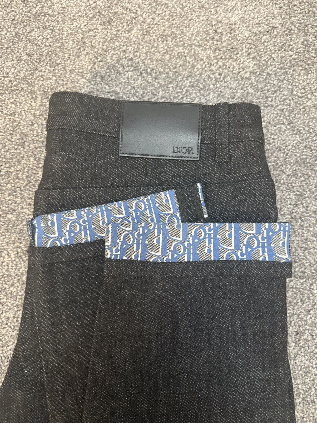 Dior Dior Oblique Cuff Denim Size US 31 - 3 Thumbnail