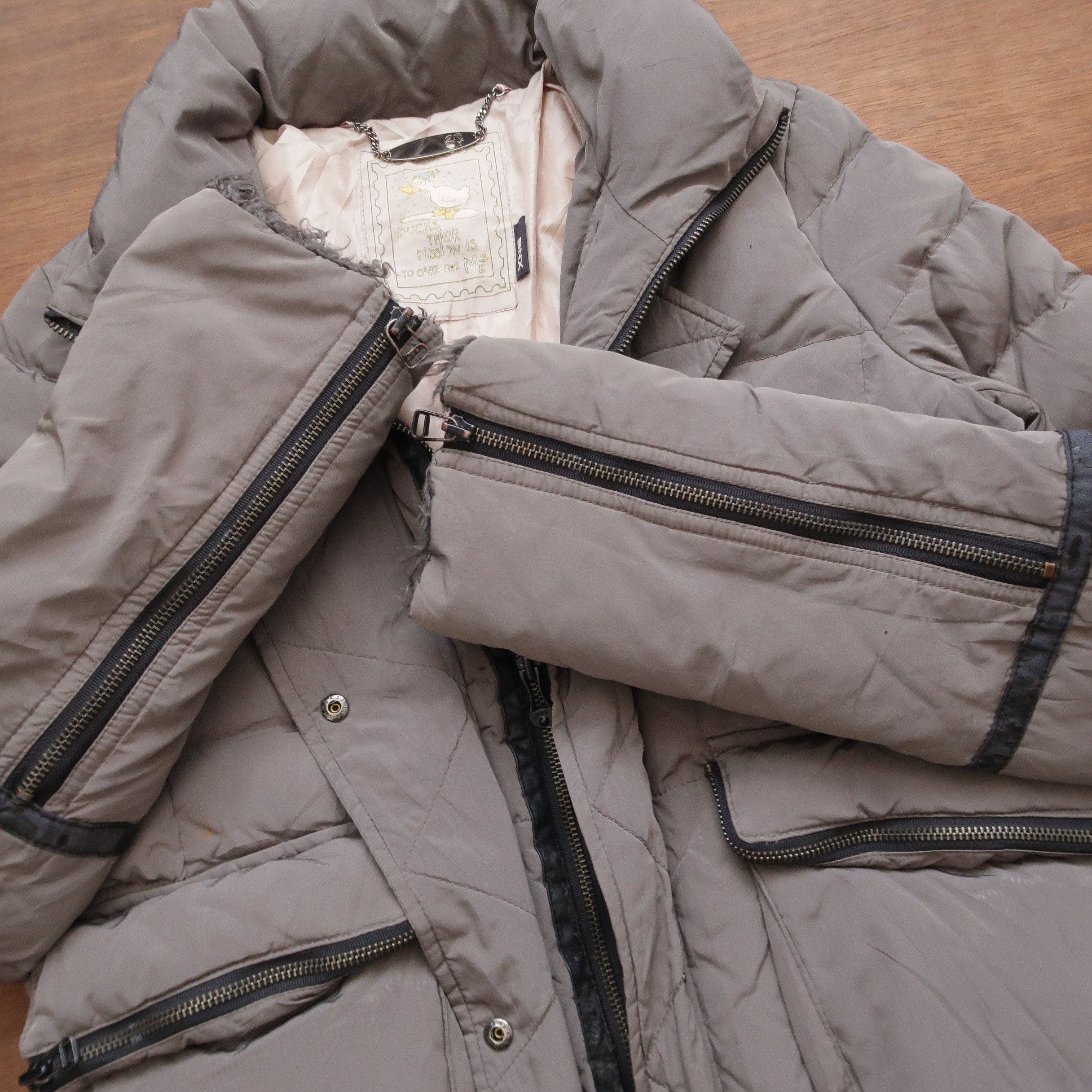 Japanese Brand SS12 Mandarina Duck x BNX Puffer Down Fur Jacket Size US M / EU 48-50 / 2 - 9 Thumbnail