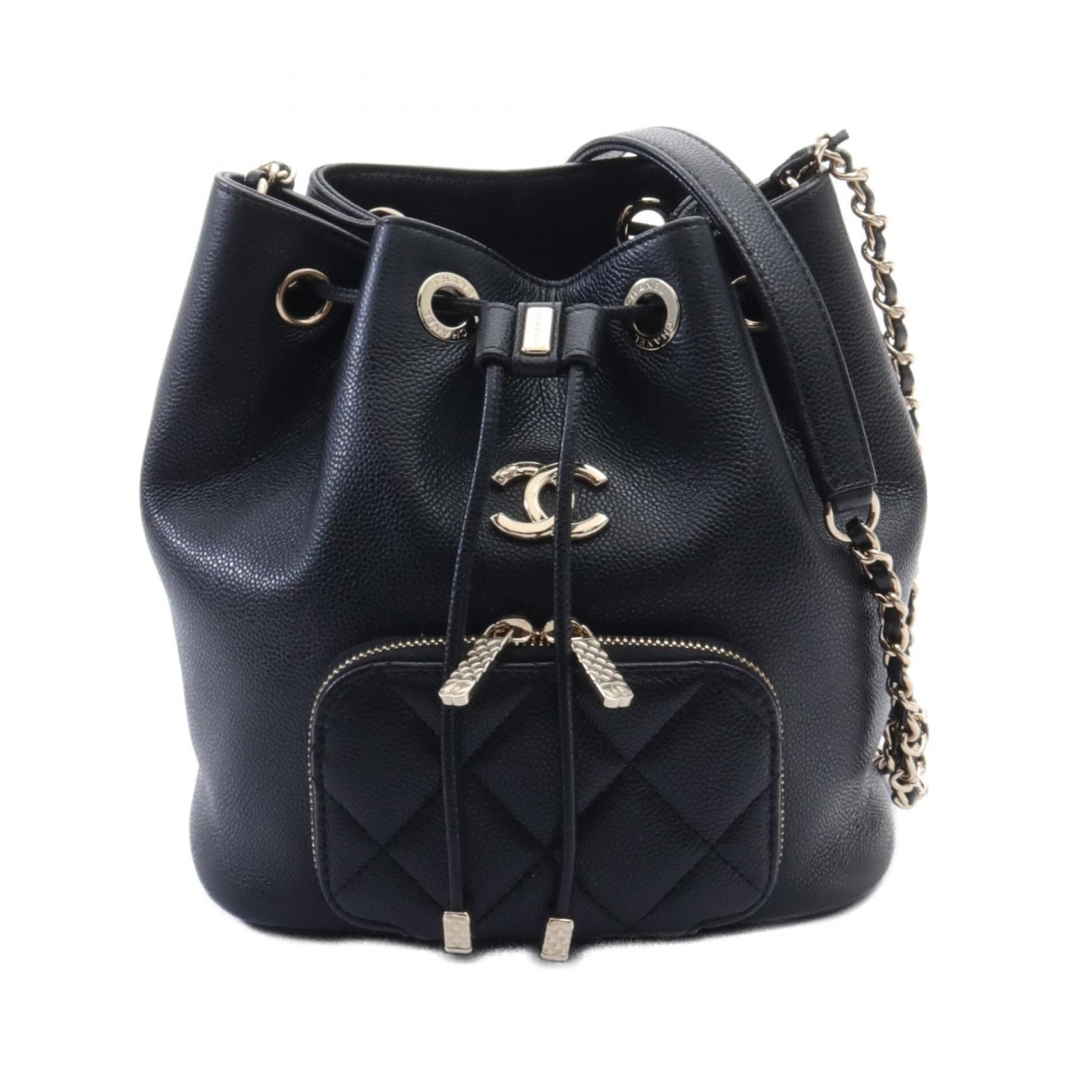 Chanel Chanel Caviar Drawstring Shoulder Bag Leather Shoulder Bag AS2353 in Great Condition Size ONE SIZE - 1 Thumbnail