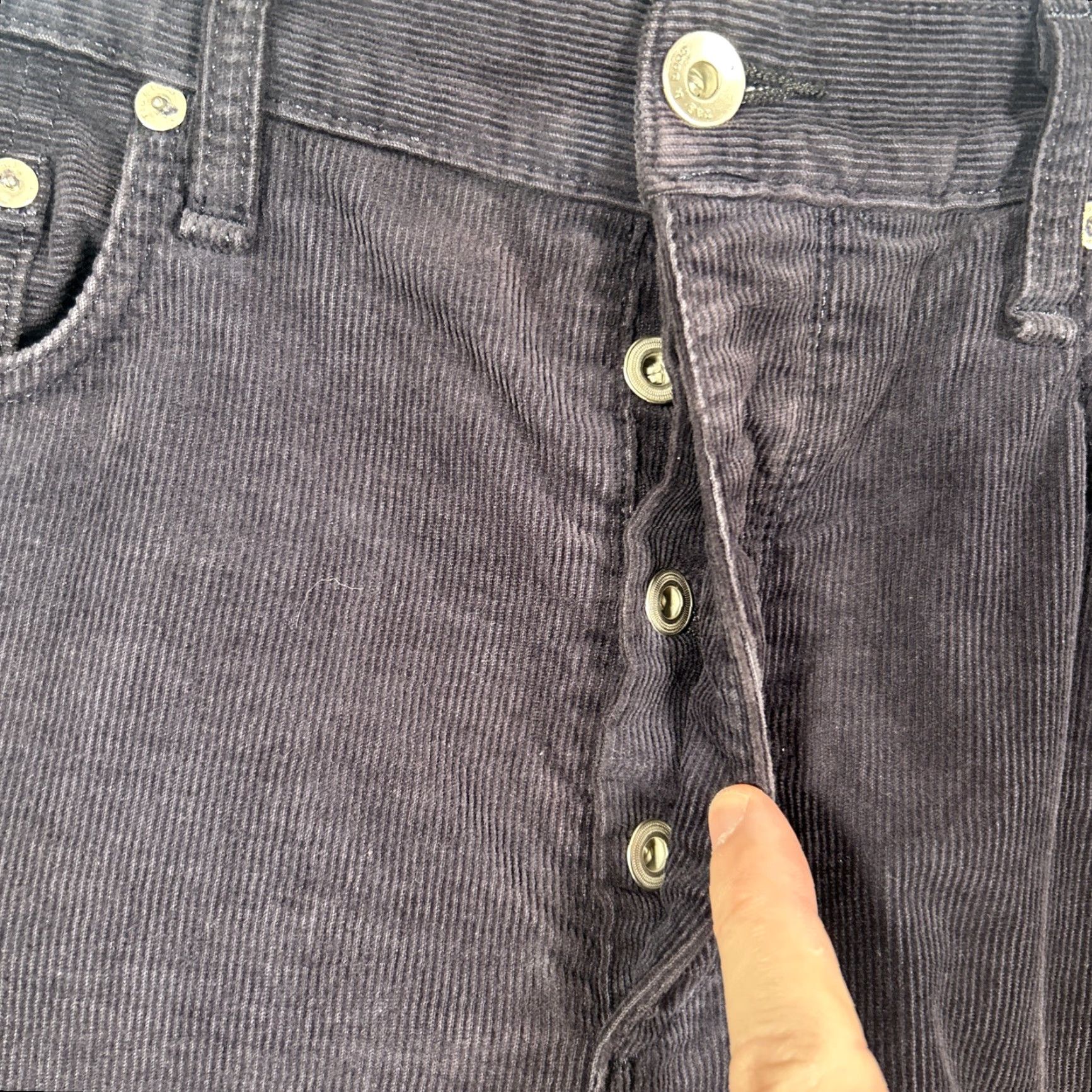 Rag & Bone Rag & Bone Slim Fit Corduroy Pants Dark Navy Blue Cotton Blend 36 Men Straight Leg Flat Front Zip Inseam 33 Vintage No Size US 36 / EU 52 - 6 Thumbnail