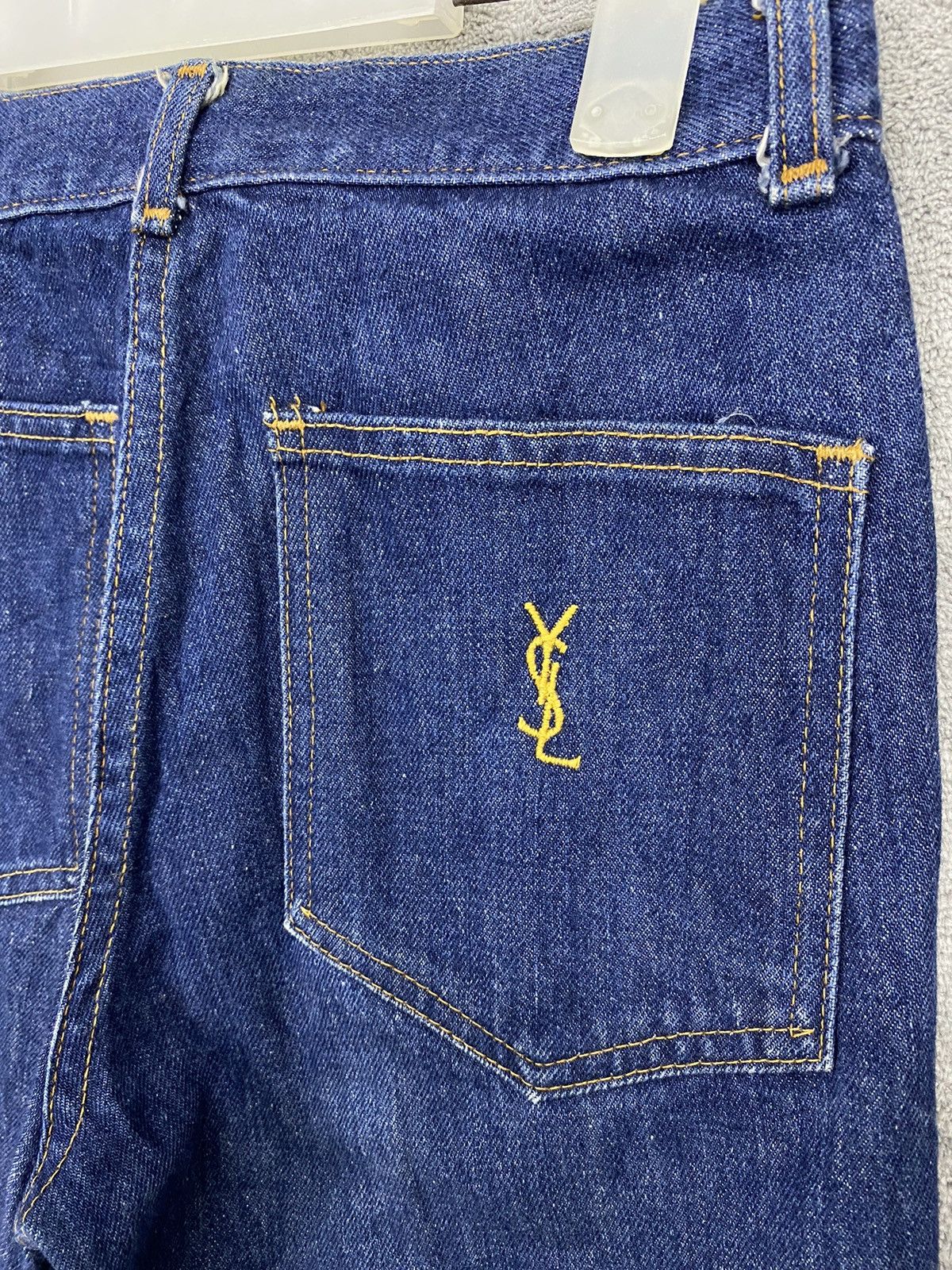 Vintage Vintage Yves Saint Laurent YSL Blue Denim Jeans Made In 