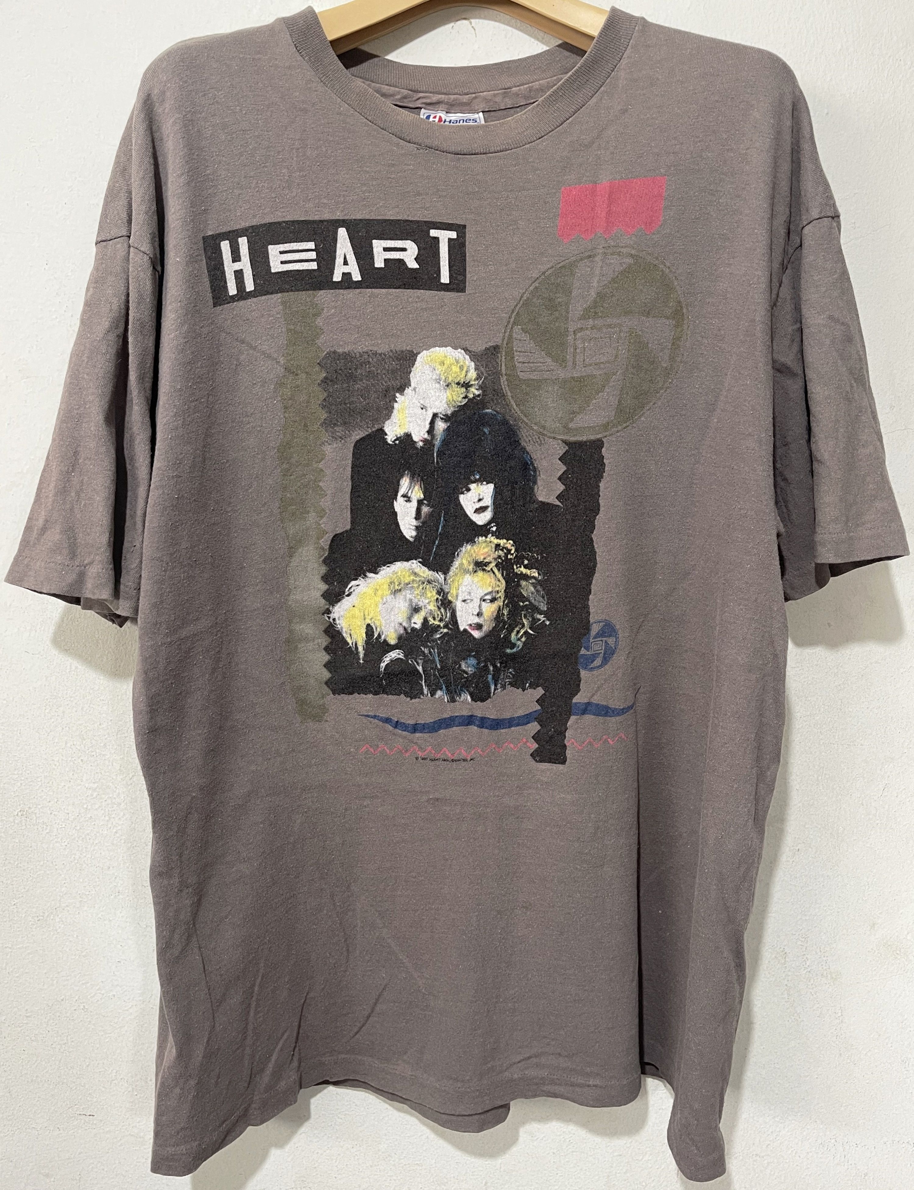 Band Tees × Vintage Vintage 80s Heart Shirt / 1987 Bad Animals Tour Size US L / EU 52-54 / 3 - 1 Thumbnail
