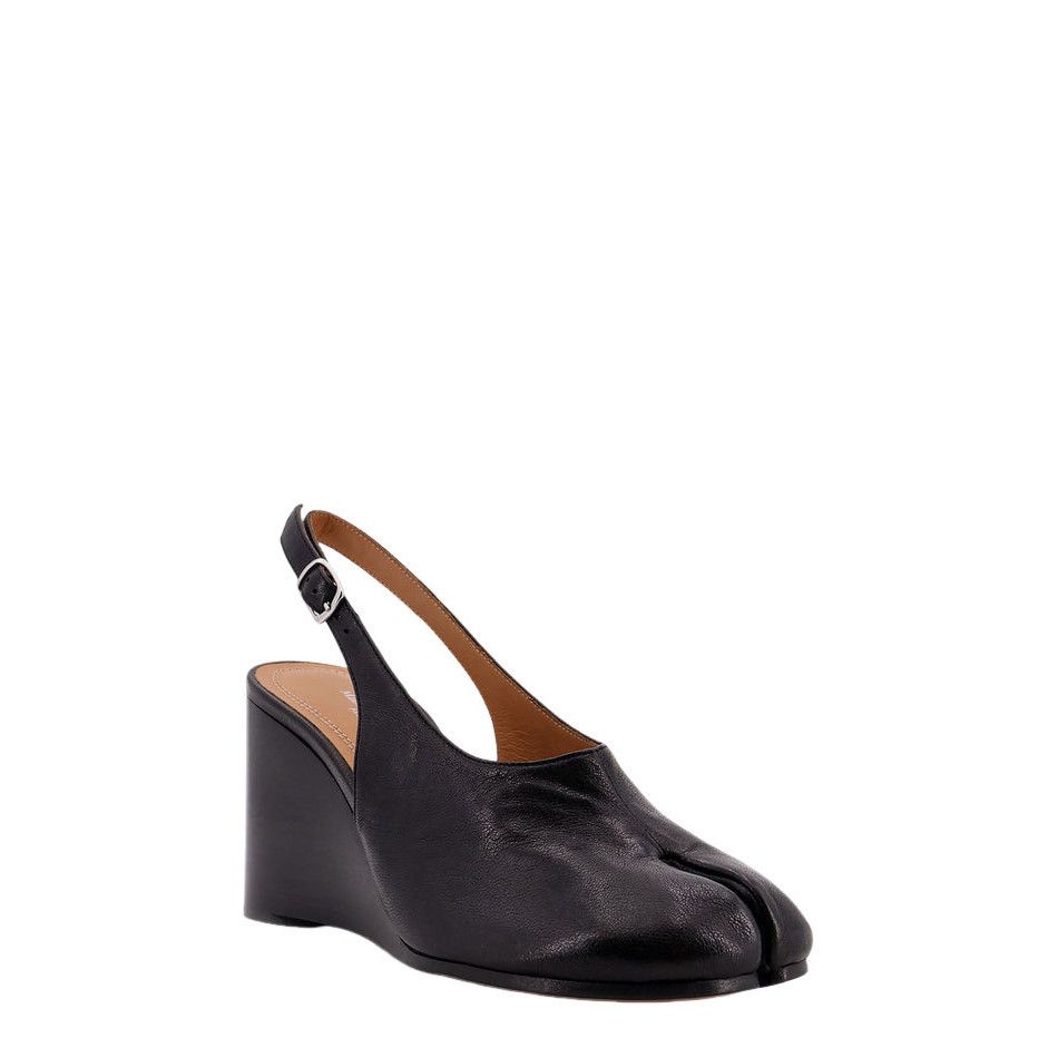 MAISON MARGIELA Tabi Black 80mm Wedge Pumps New & Authentic