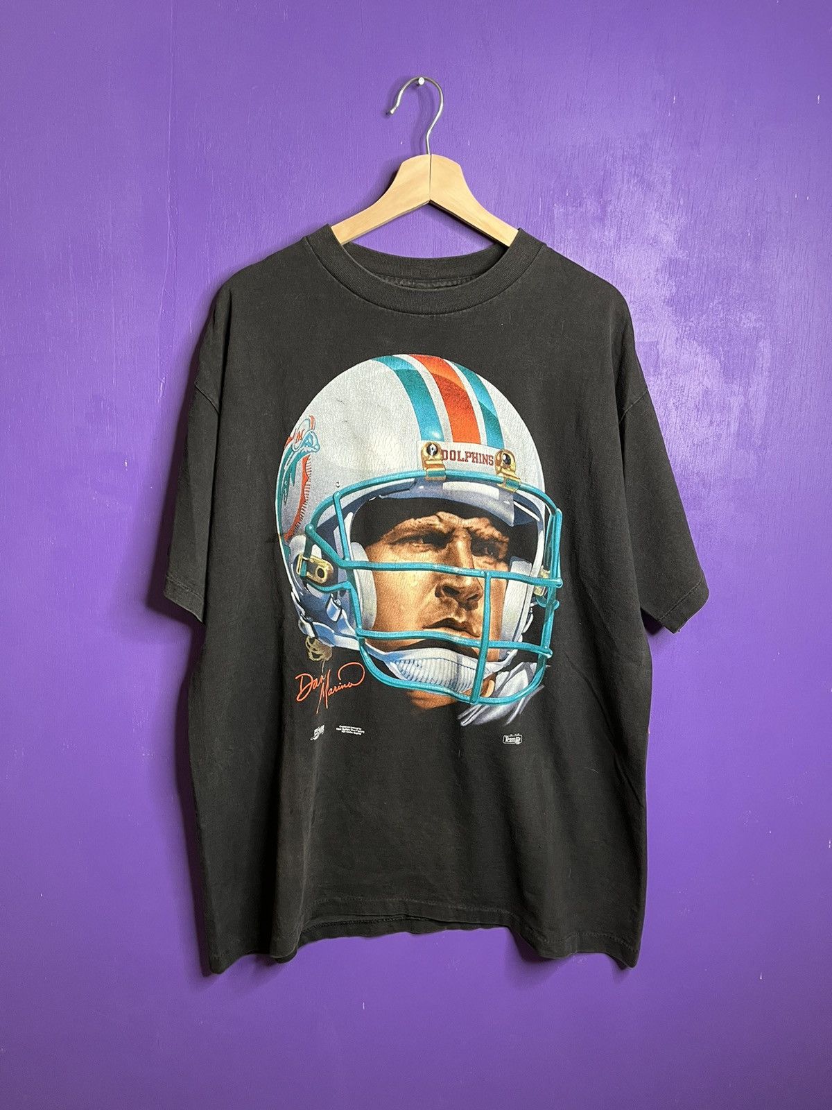 Shirts, Vintage Nfl Dan Marino Miami Dolphins Comic Series Tshirt Dan  Marino Shirt