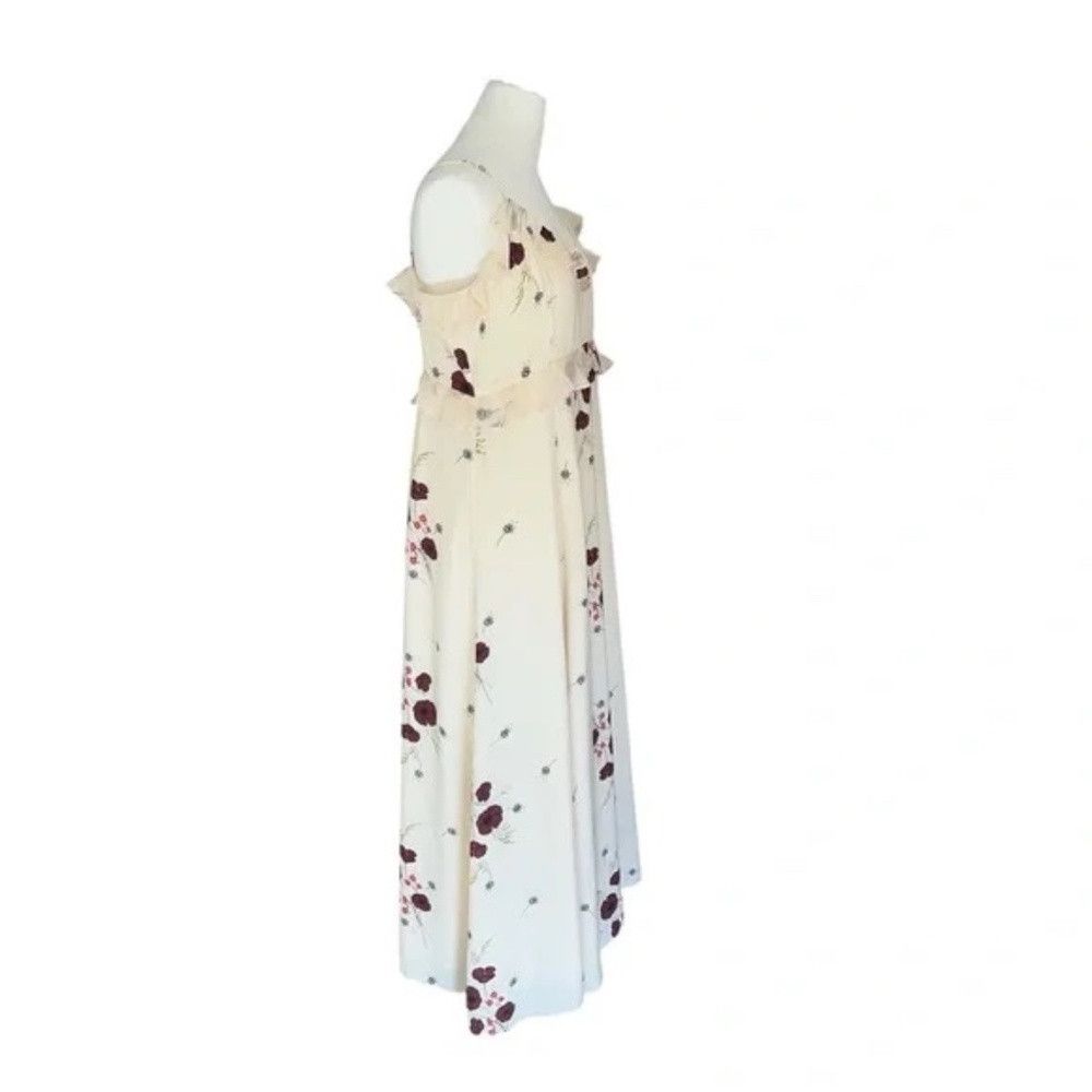 Joie JOIE NWT Joie Cassiel Floral 100% Silk Ruffle Maxi Dress in Size L / US 10 / IT 46 - 9 Thumbnail