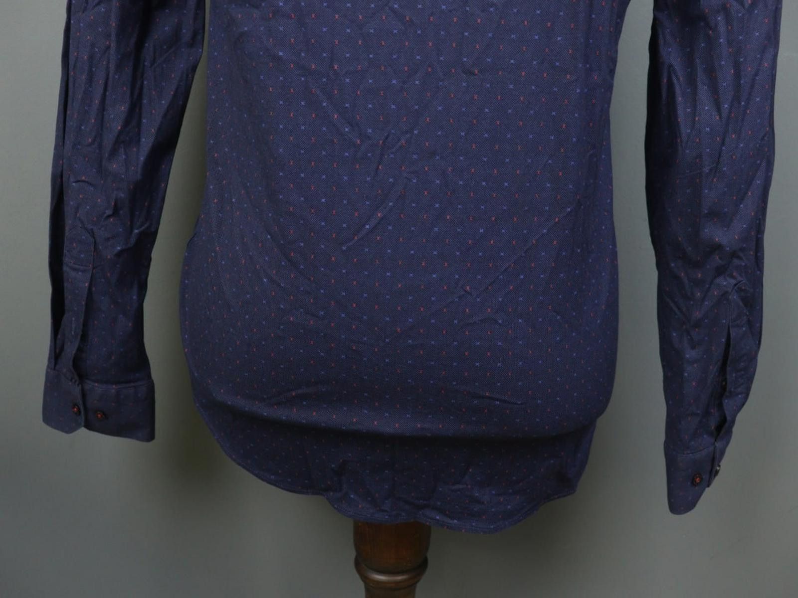 Givenchy Givenchy Blue Polka Dot Cotton Collared Shirt Size 41/42 Size US M / EU 48-50 / 2 - 7 Thumbnail