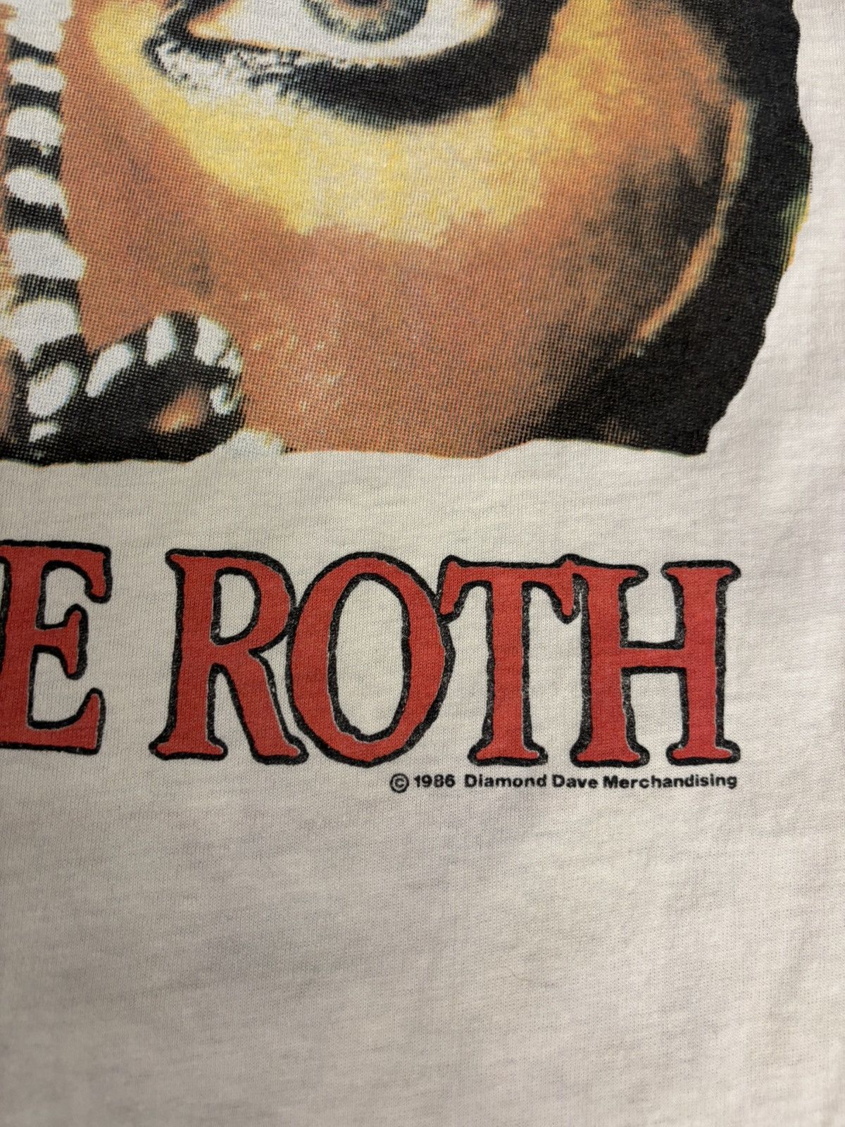 Band Tees × Vintage Vintage 1986 David Lee Roth World Tour tee Size US L / EU 52-54 / 3 - 8 Thumbnail