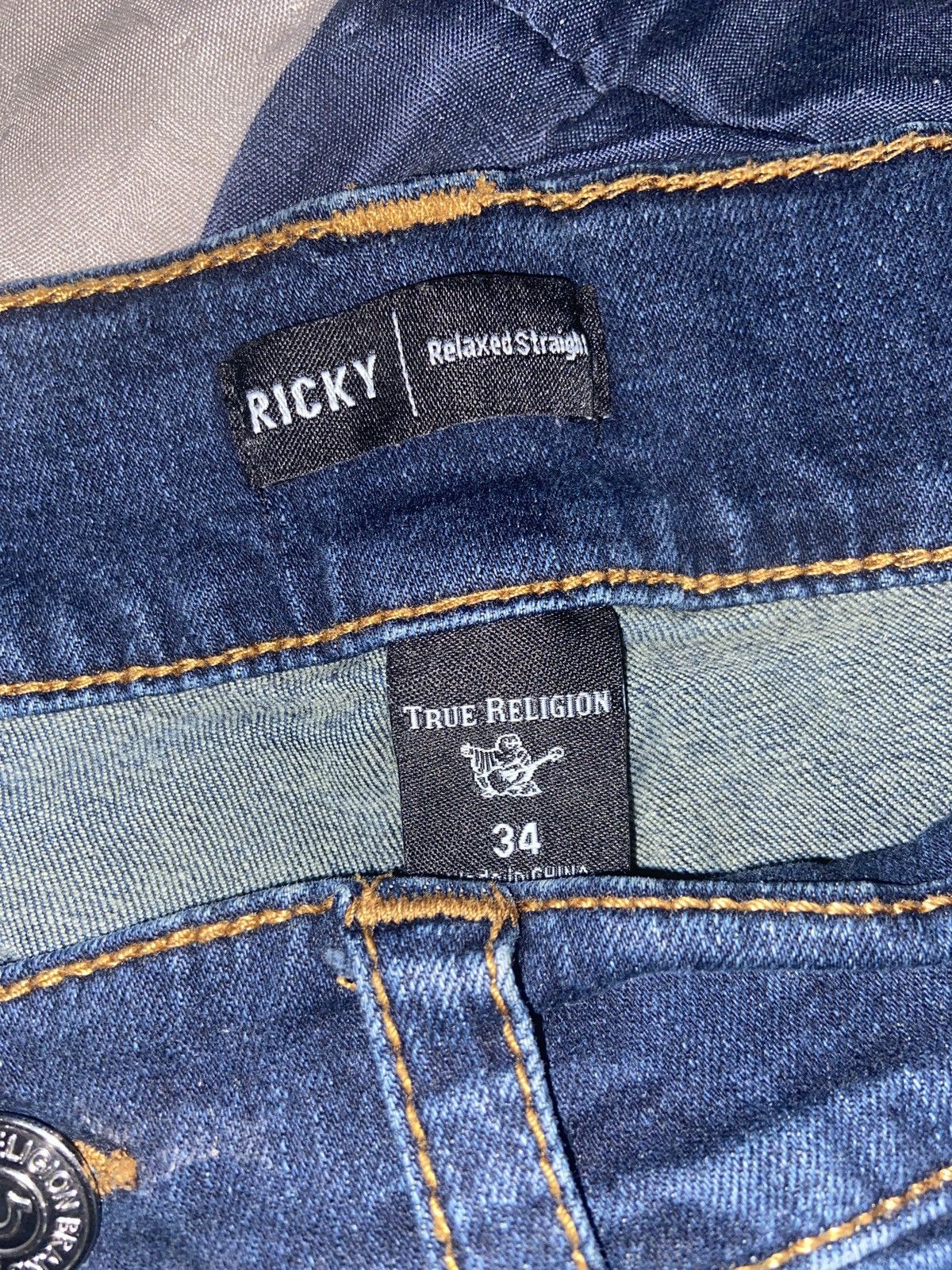True Religion True Religion Ricky Jeans Size US 34 / EU 50 - 3 Thumbnail