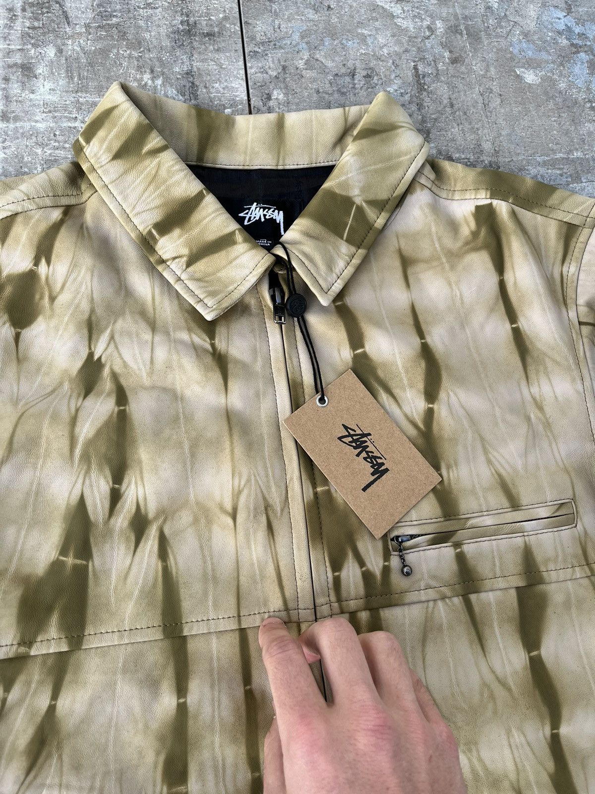 Stussy Stussy Stone Washed Leather Jacket (SAMPLE) Size US M / EU 48-50 / 2 - 4 Thumbnail