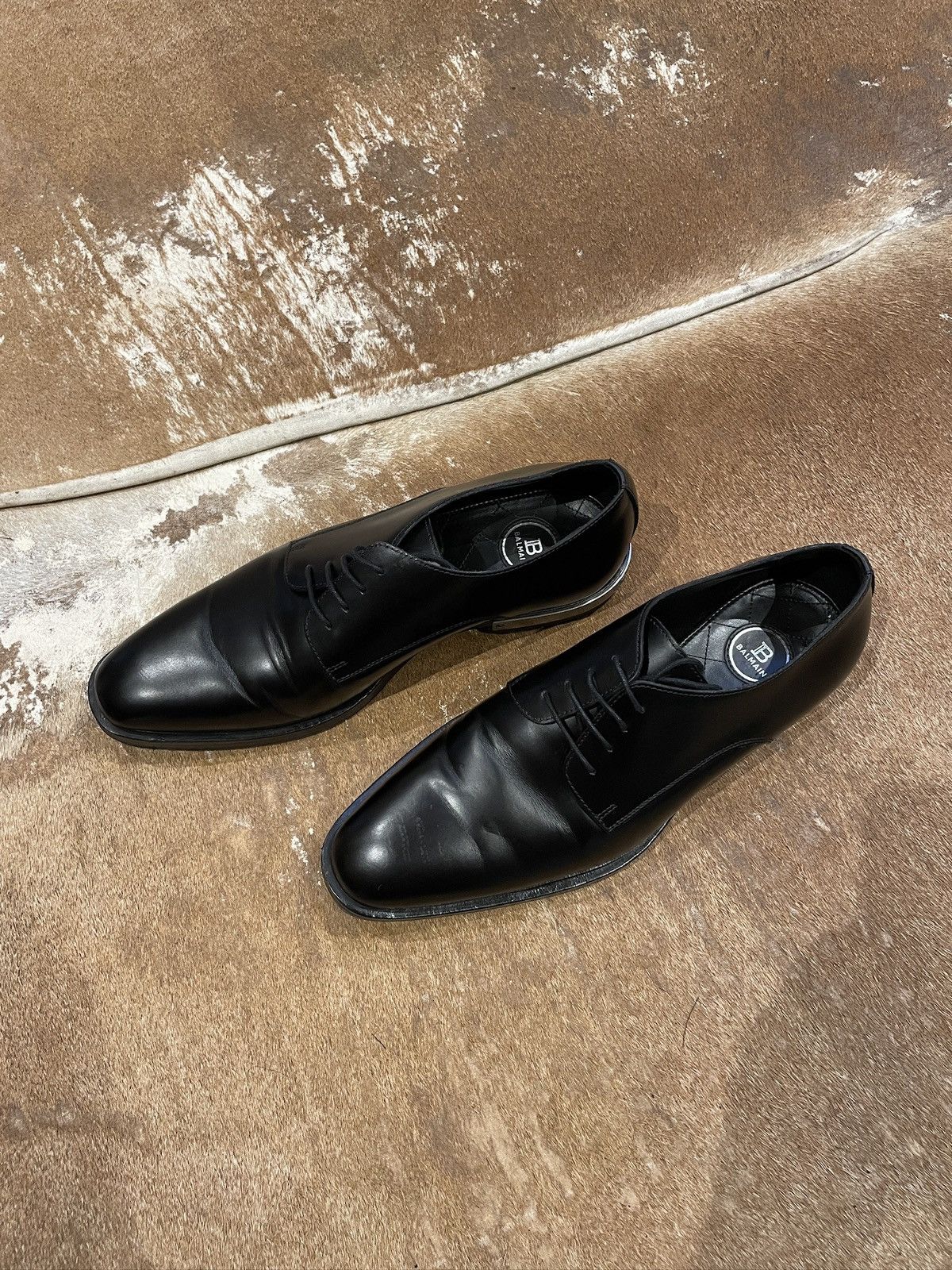 Balmain Balmain Leather Derby Shoes Size US 8 / EU 41 - 1 Thumbnail