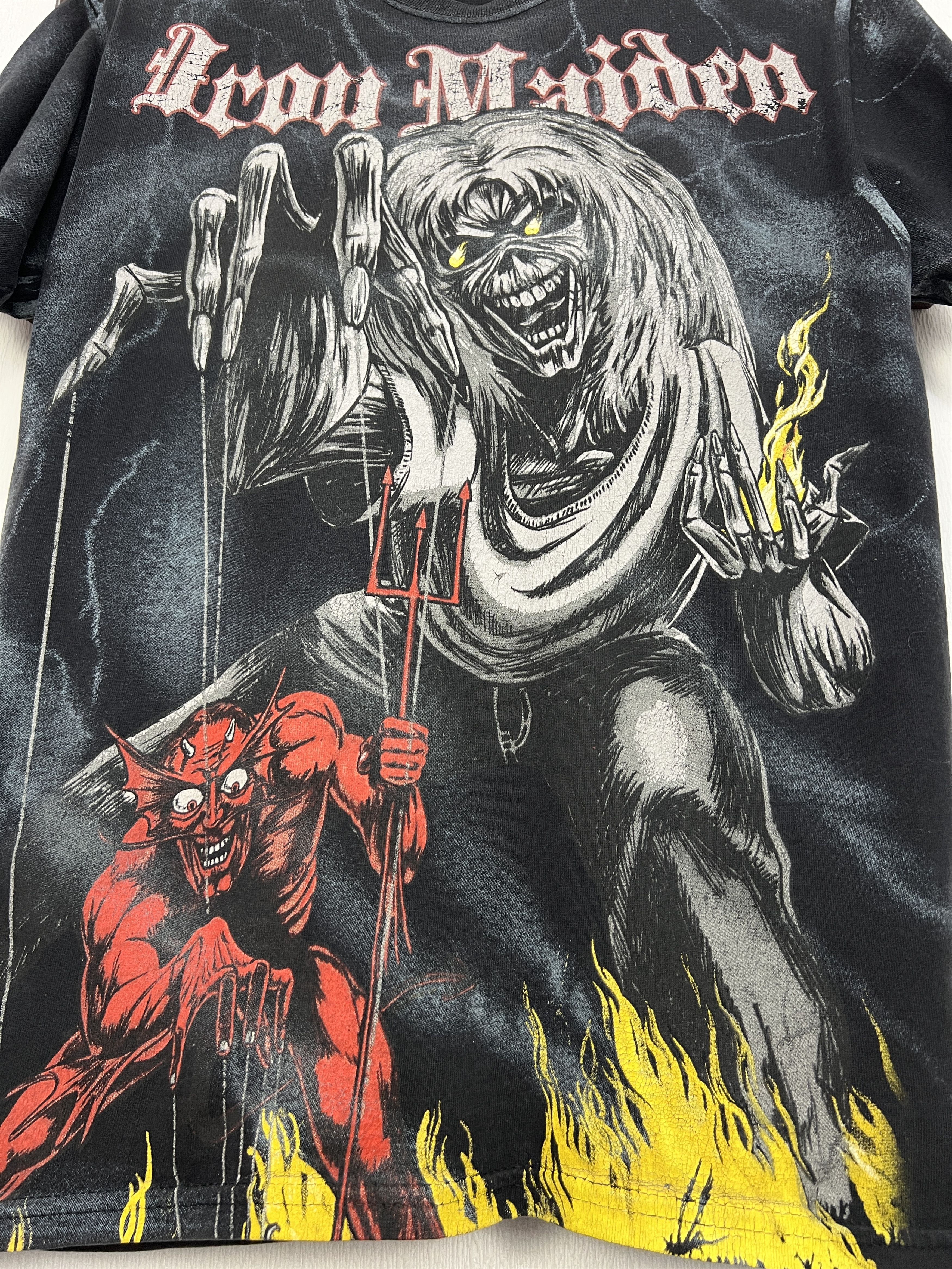 Vintage VIntage Iron Maiden The Number Of The Beast Tee Size US M / EU 48-50 / 2 - 5 Thumbnail