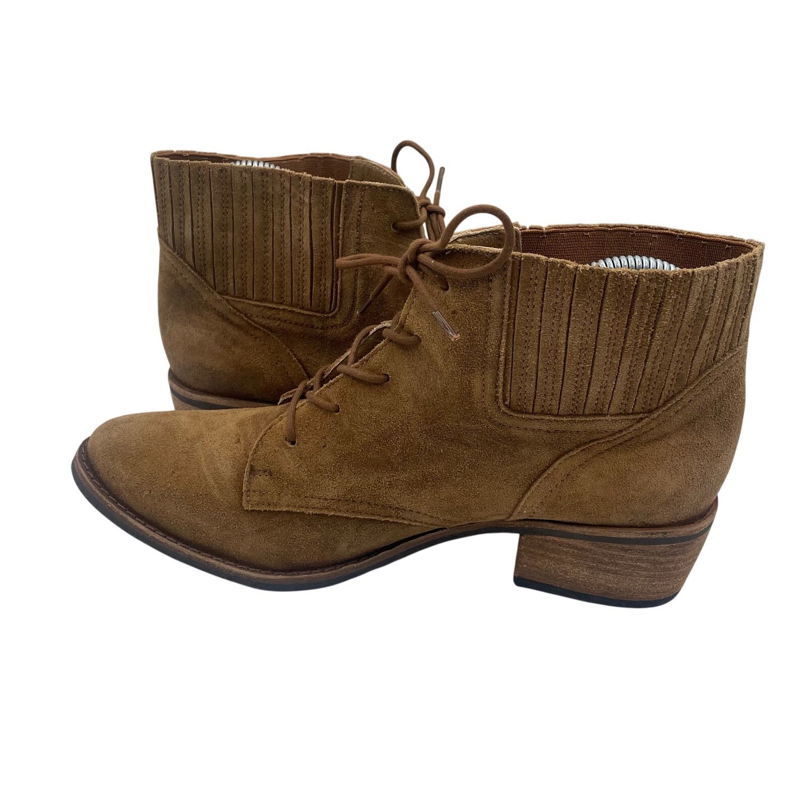 Matisse Matisse Vinny Brown Suede Lace Up Boots Heel Booties Women 9 Size US 9 / IT 39 - 6 Thumbnail