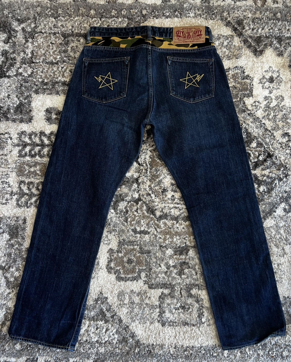 Bape Bape OG Bape Camo & Star Jeans Size US 34 / EU 50 - 4 Thumbnail