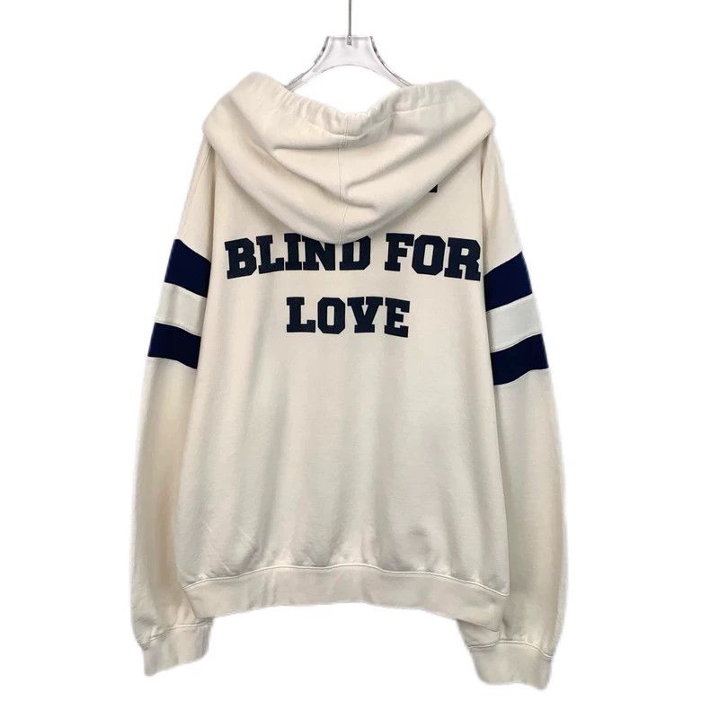 Gucci Gucci Beige logo letter print round-neck cotton hooded draw Size US L / EU 52-54 / 3 - 2 Thumbnail
