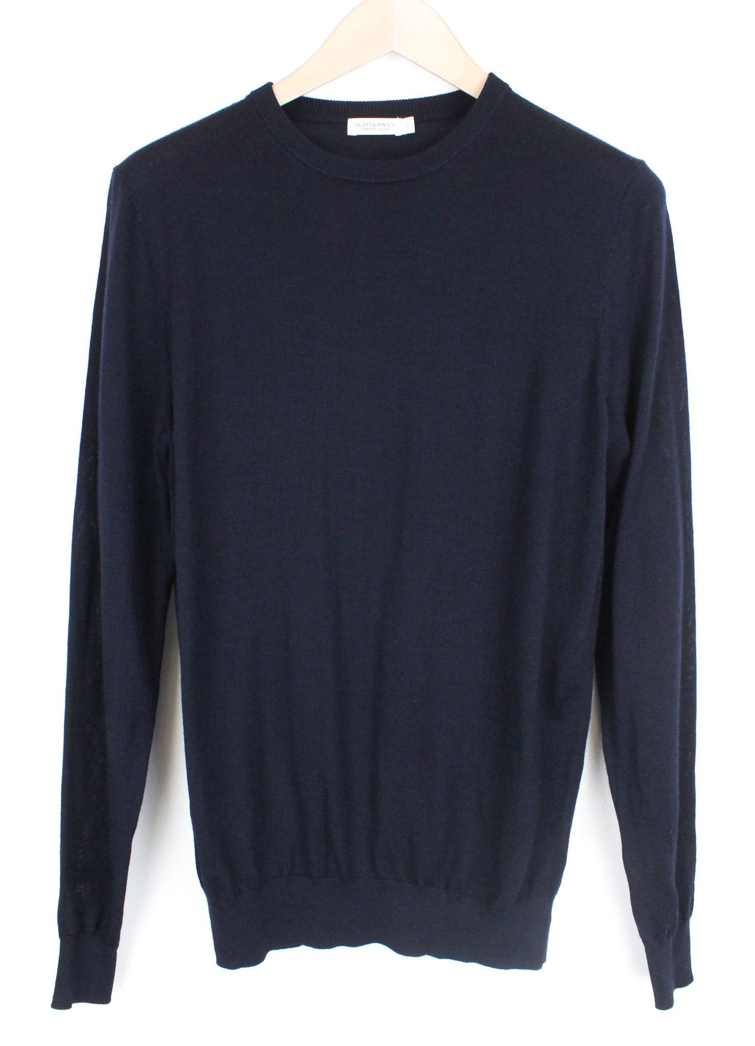 Suitsupply S Merino Wool Navy Sweater 66607 Size US S / EU 44-46 / 1 - 2 Thumbnail
