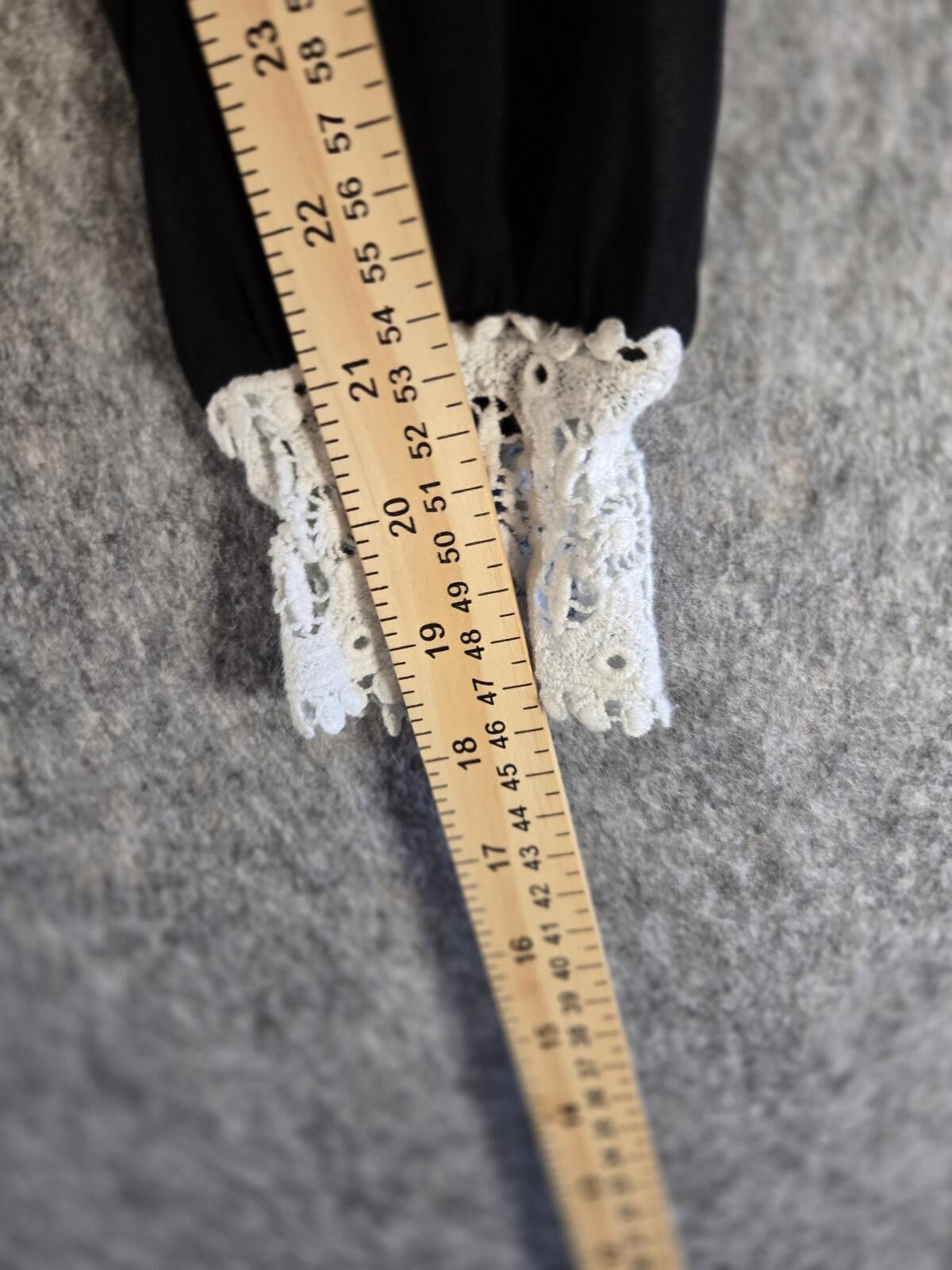 Other Black Sheer Lace Collar Blouse S Coquette Whimsigoth Gothic Size S / US 4 / IT 40 - 9 Thumbnail