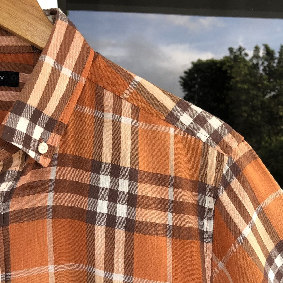 Burberry Burberry London Cotton Checked Nova Check Short Sleeve Size US M / EU 48-50 / 2 - 5 Thumbnail